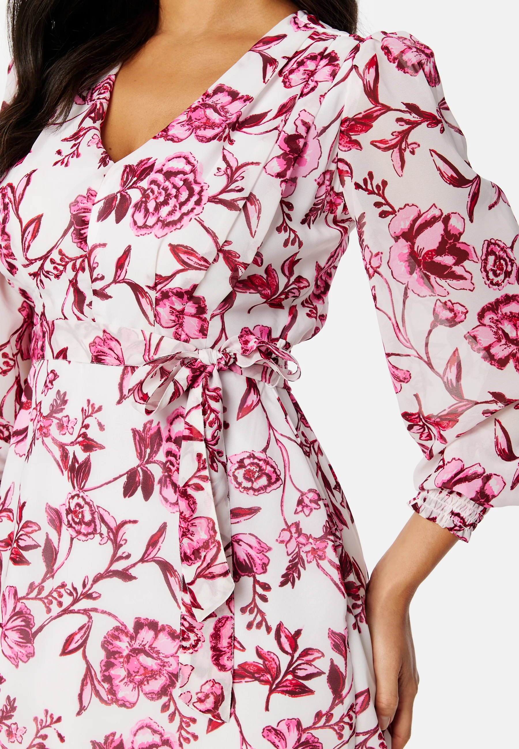 Danessa midi Puff Sleeve Dress - Image 4