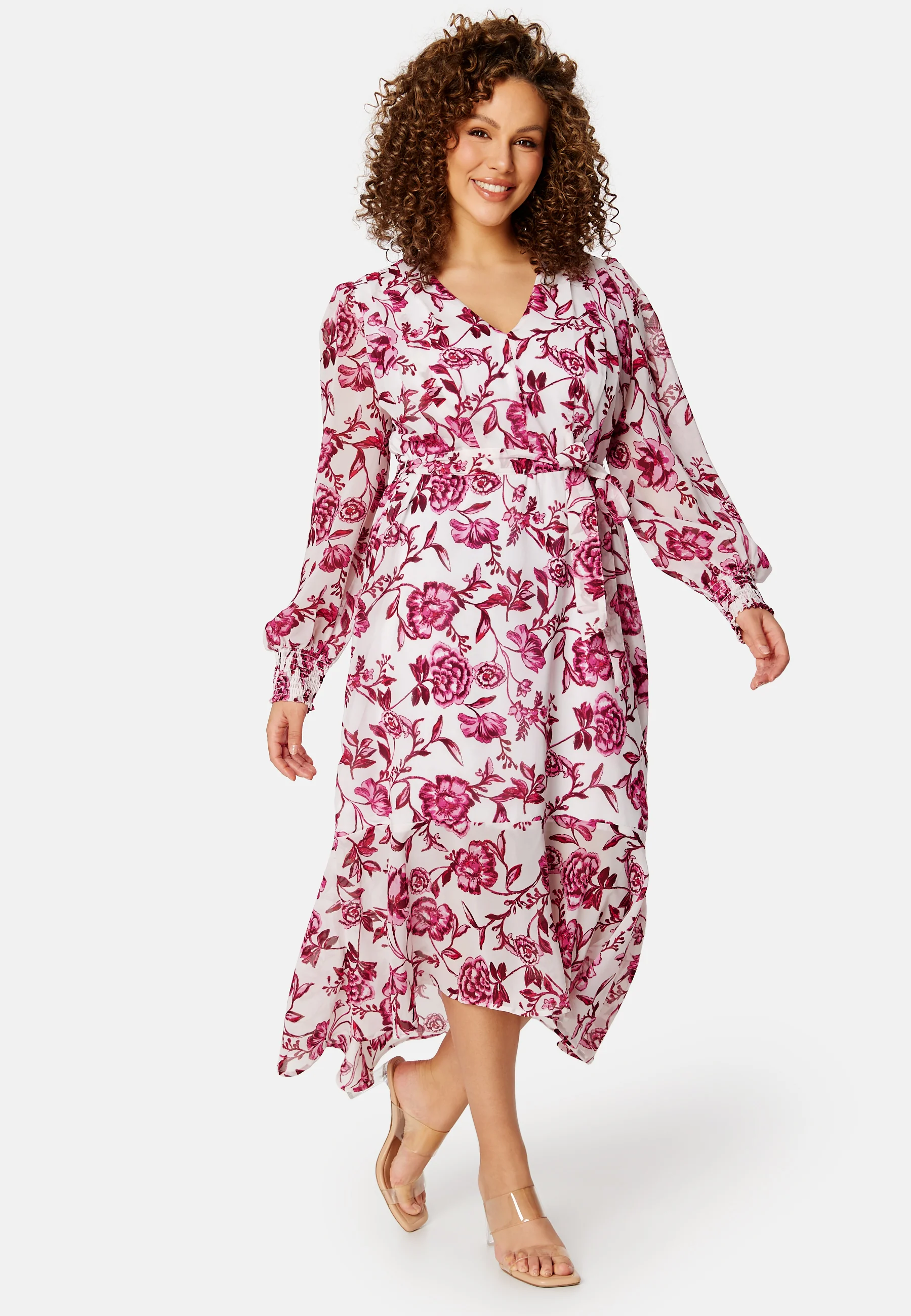 Danessa midi Puff Sleeve Dress - Image 6