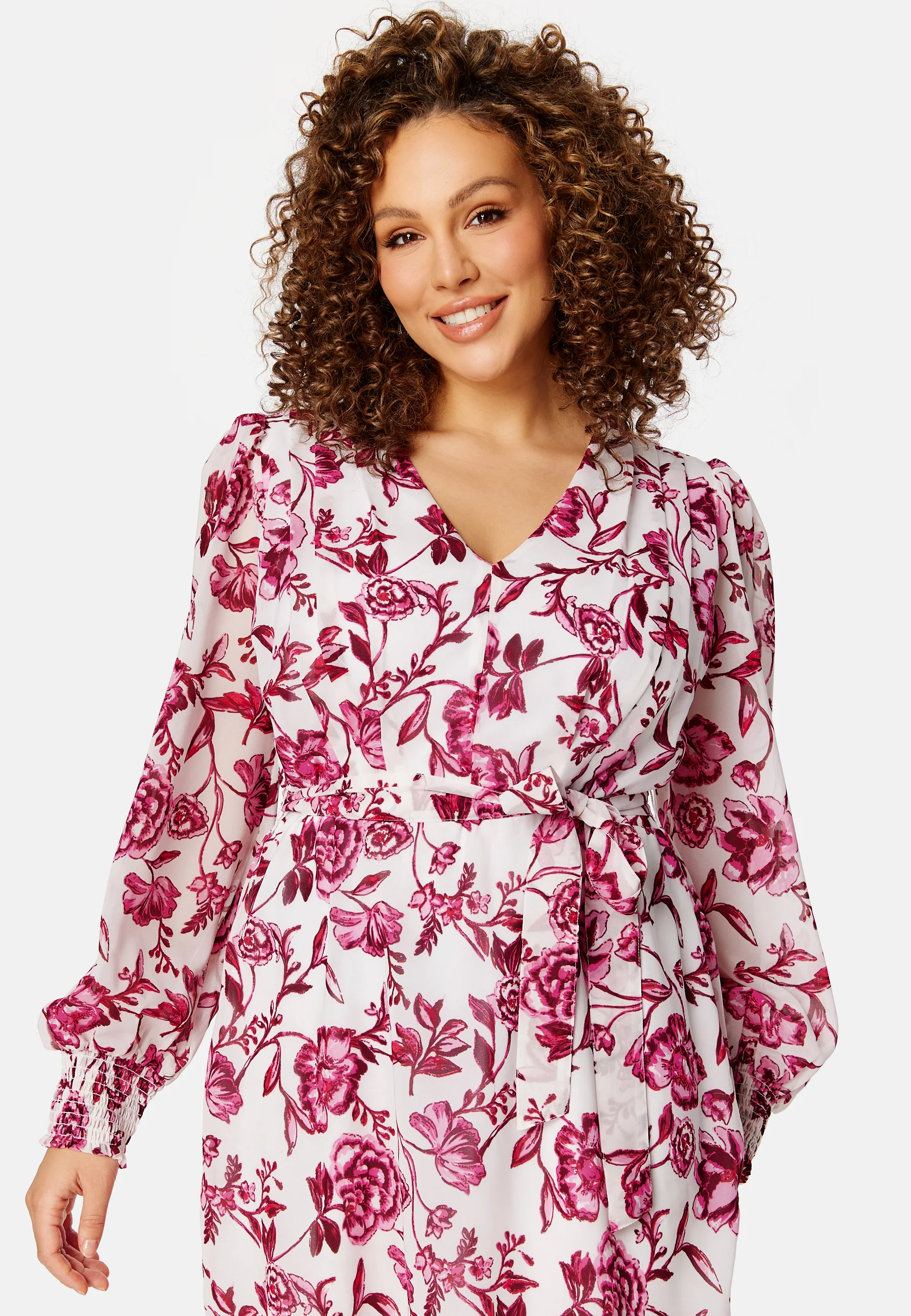 Danessa midi Puff Sleeve Dress - Image 9