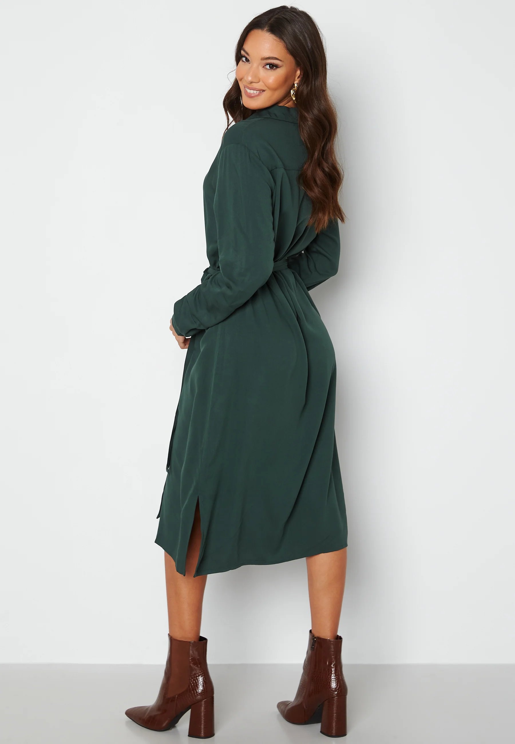 Dania Belt L/S Shirt Dress - Image 2