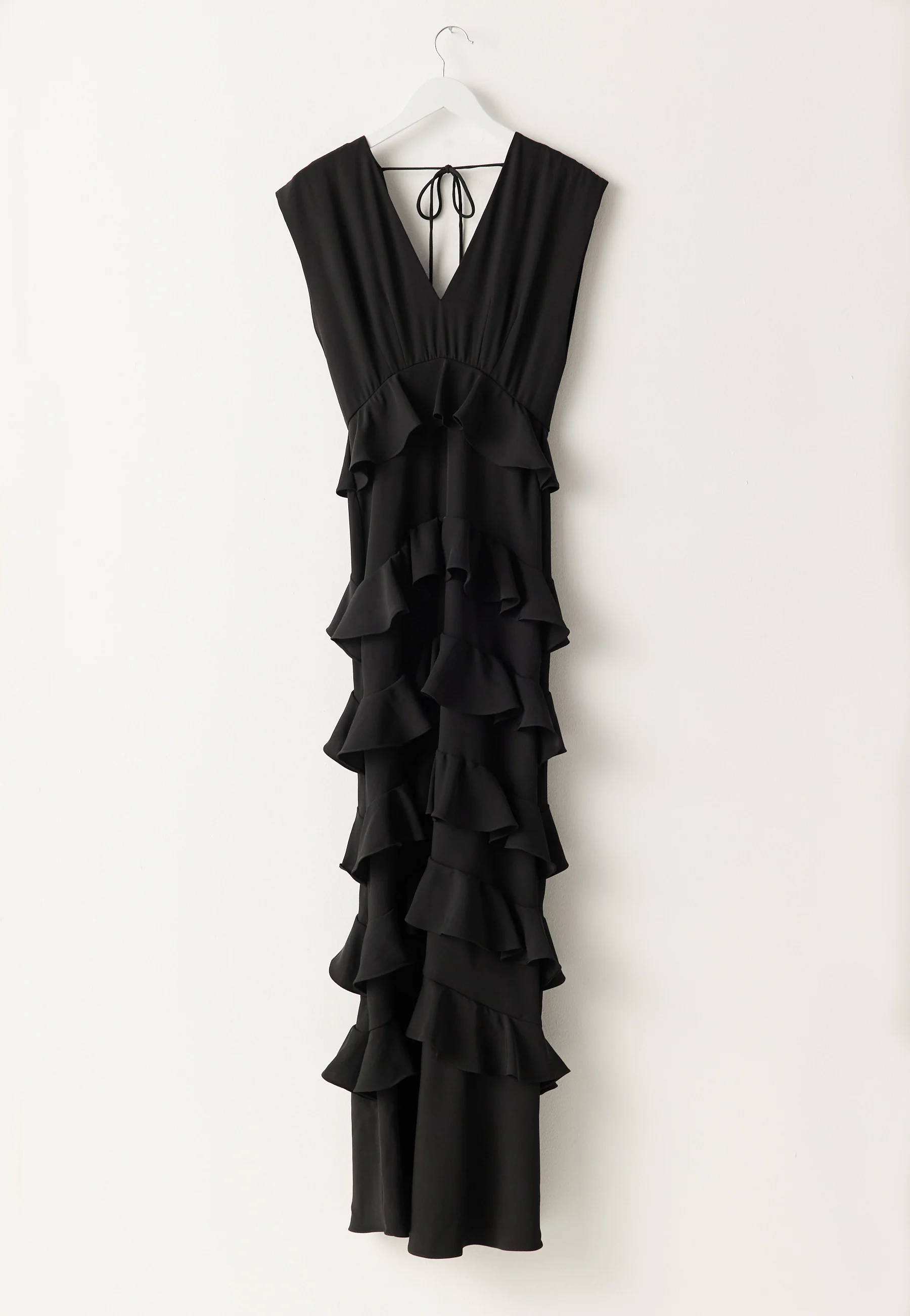Deep V-Neck Flounce Gown - Image 9