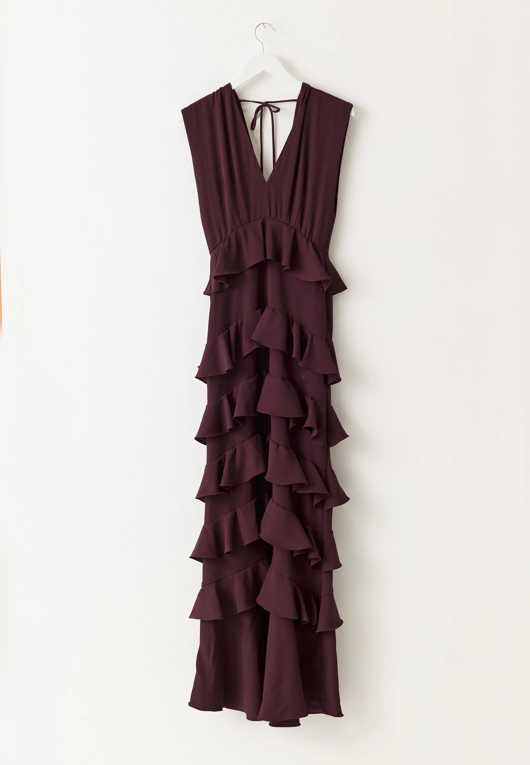 Deep V-Neck Flounce Gown - Image 7