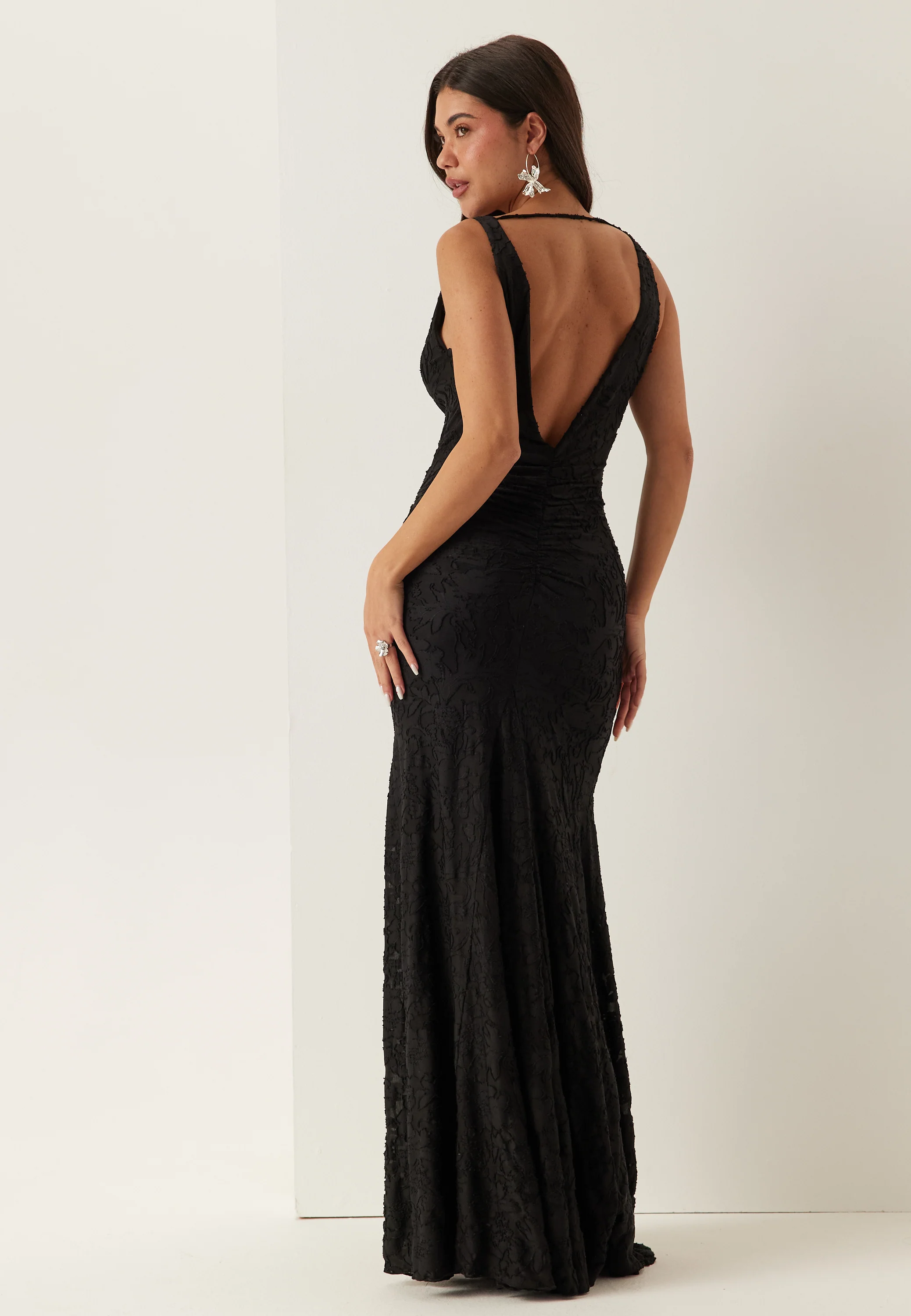 Deep Waterfall Mermaid Gown - Image 2