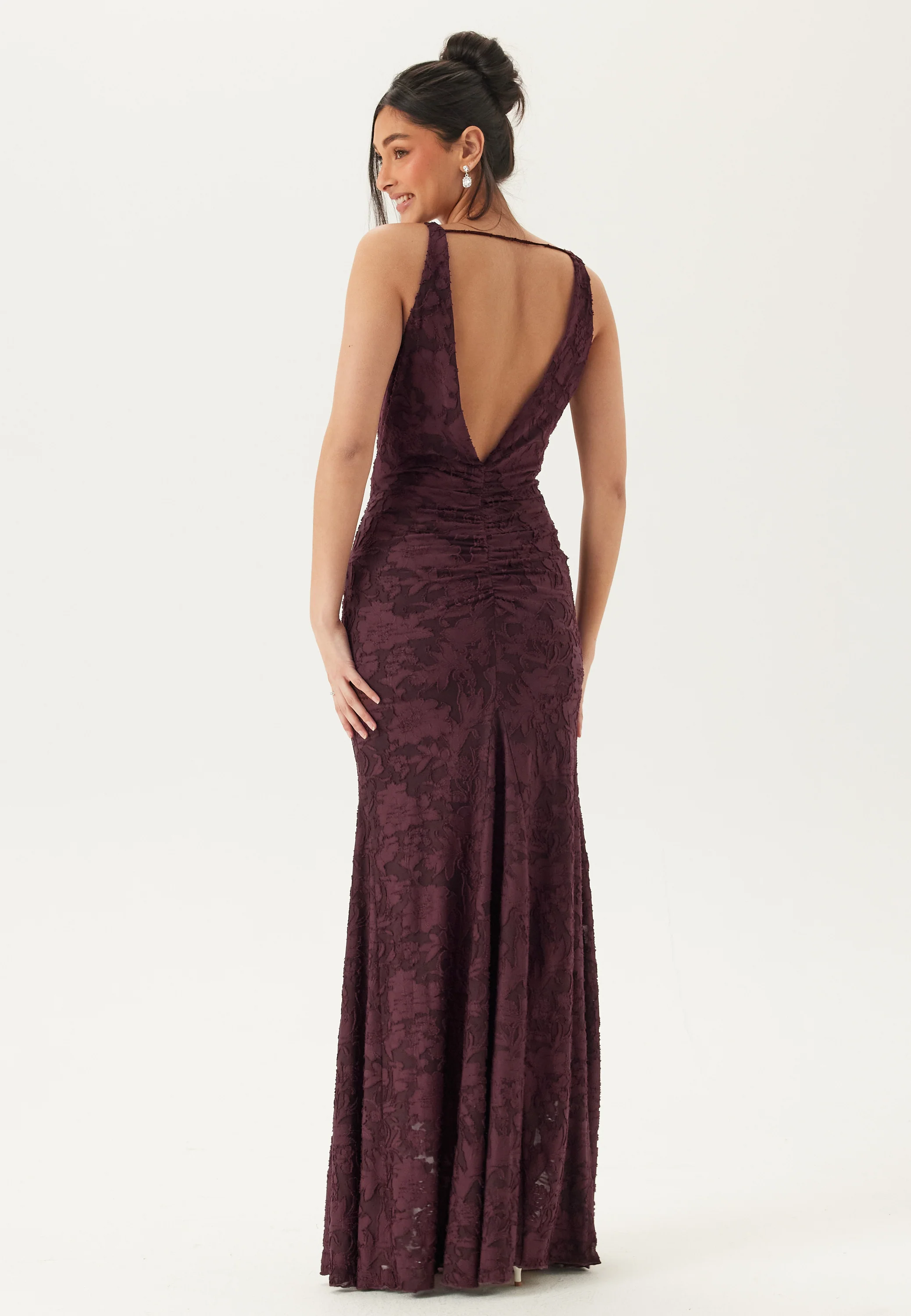 Deep Waterfall Mermaid Gown - Image 2