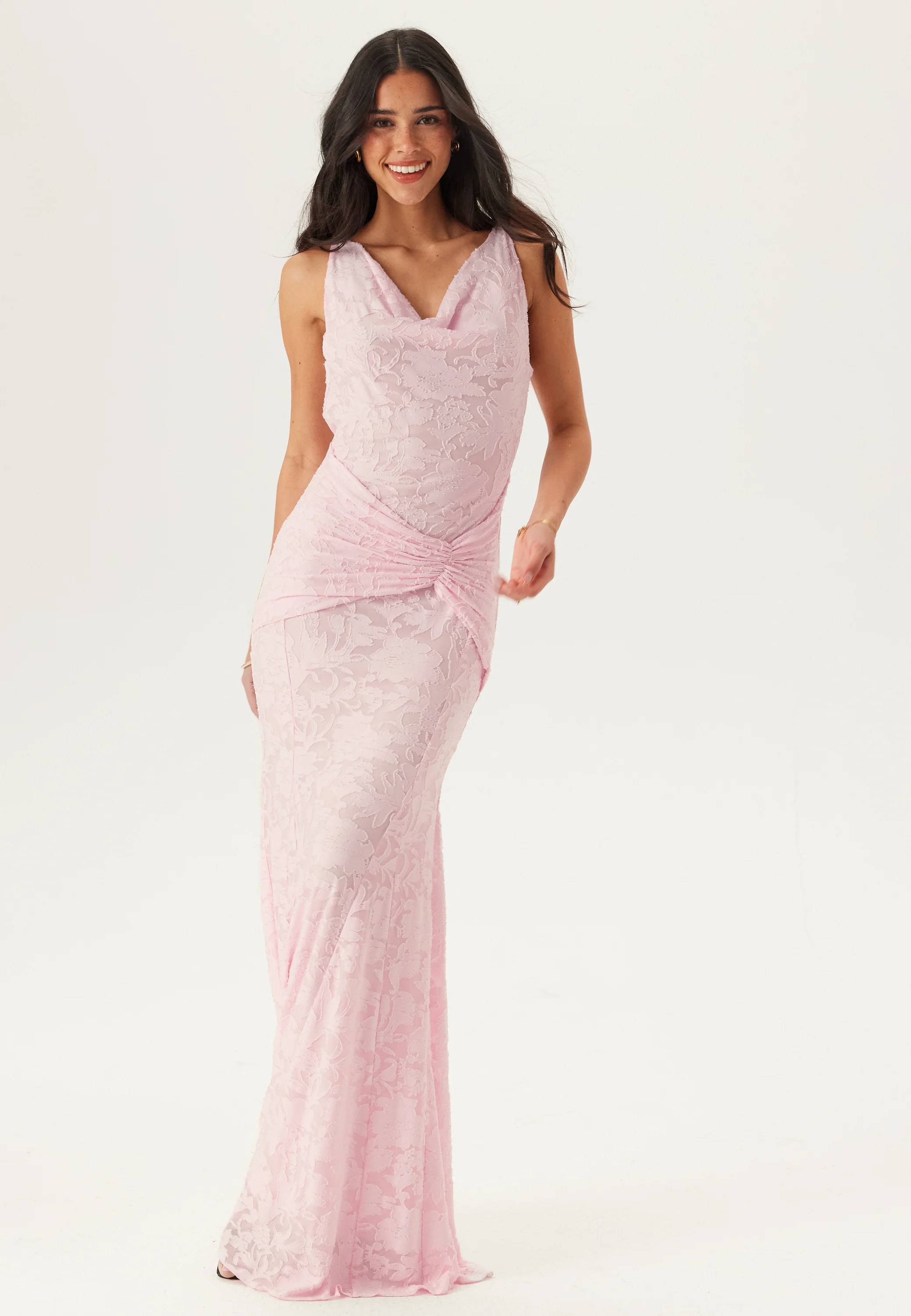 Deep Waterfall Mermaid Gown - Image 3