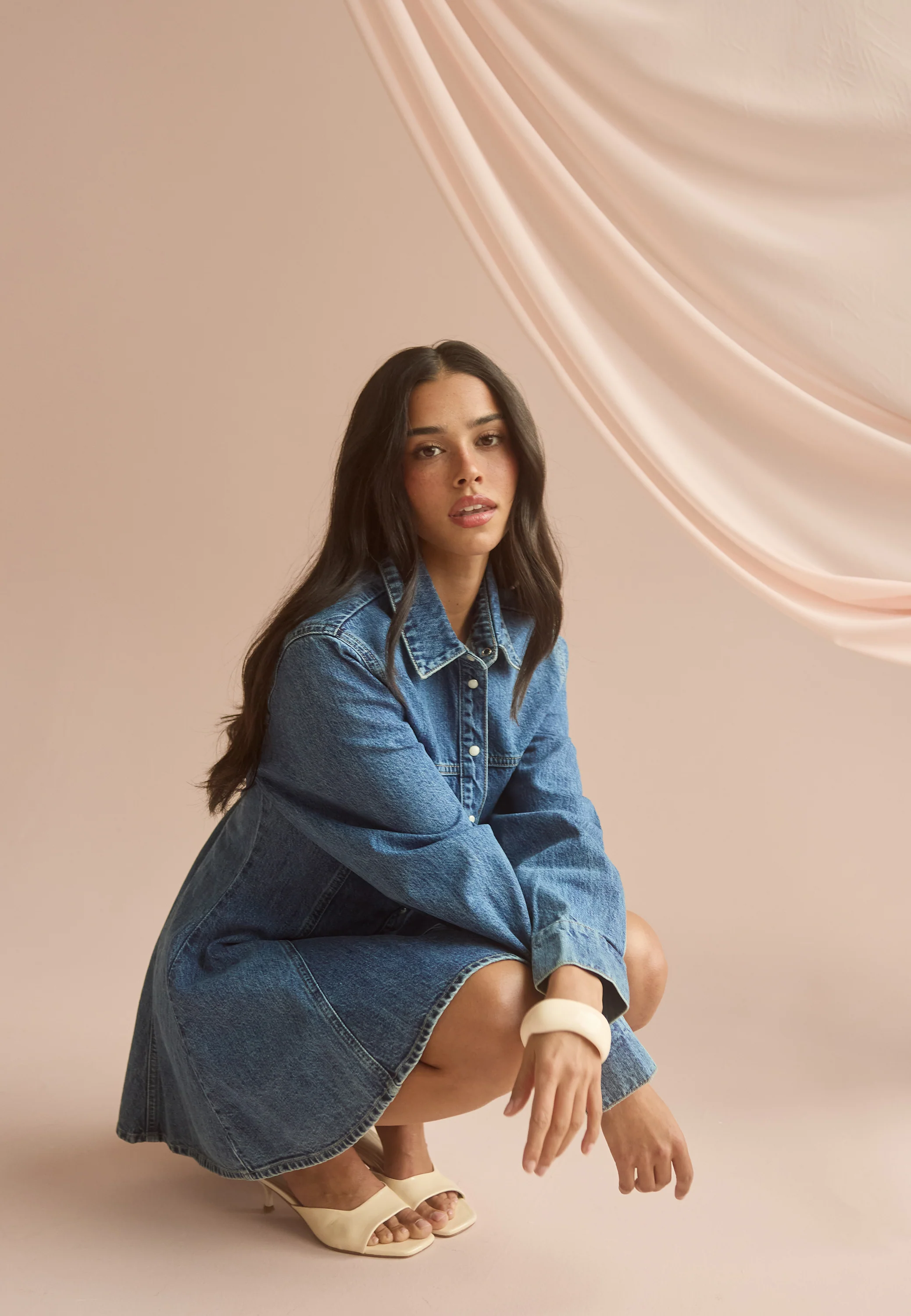 Denim Mini Dress - Image 2