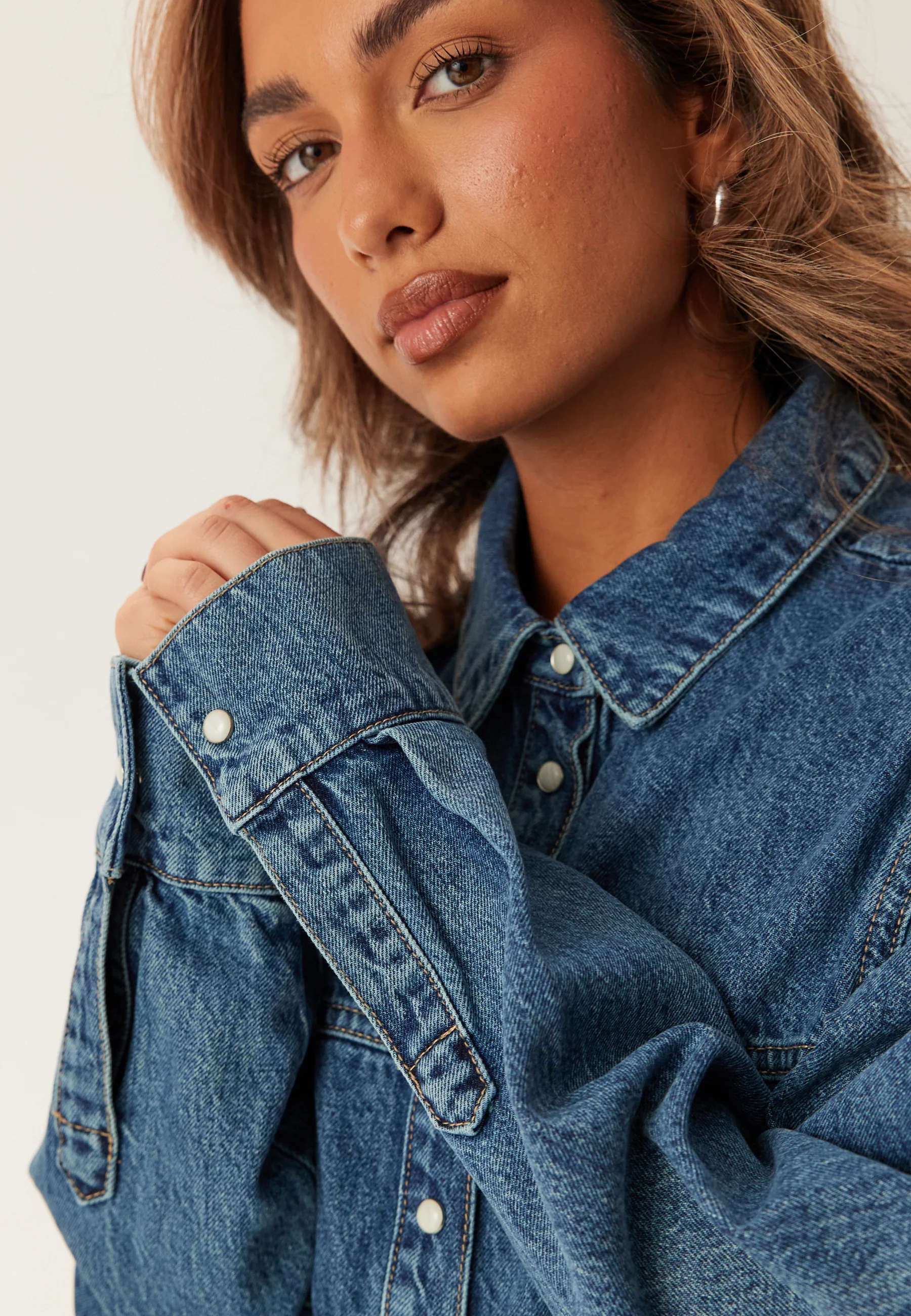 Denim Mini Dress - Image 7
