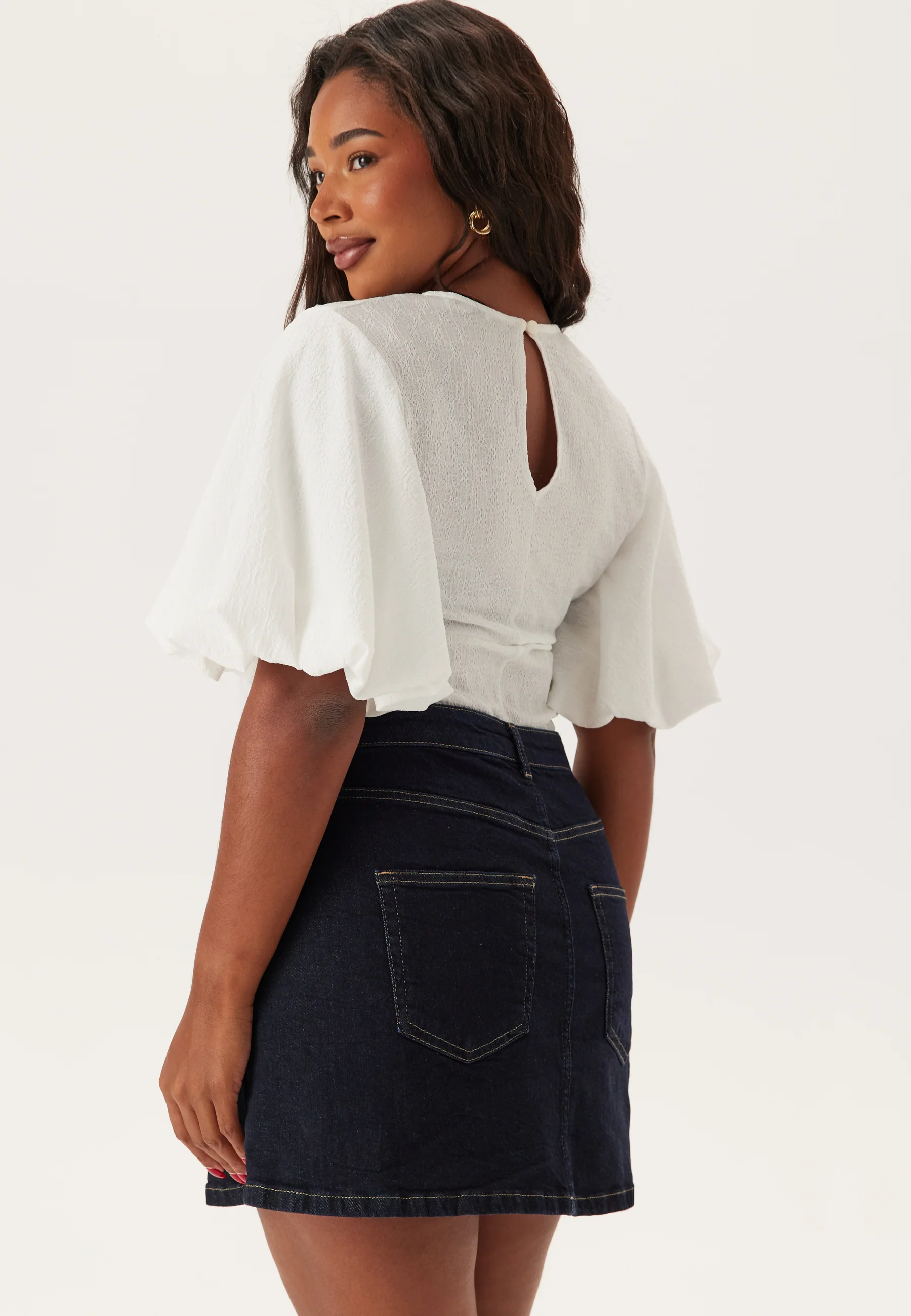 Denim Mini Skirt - Image 8