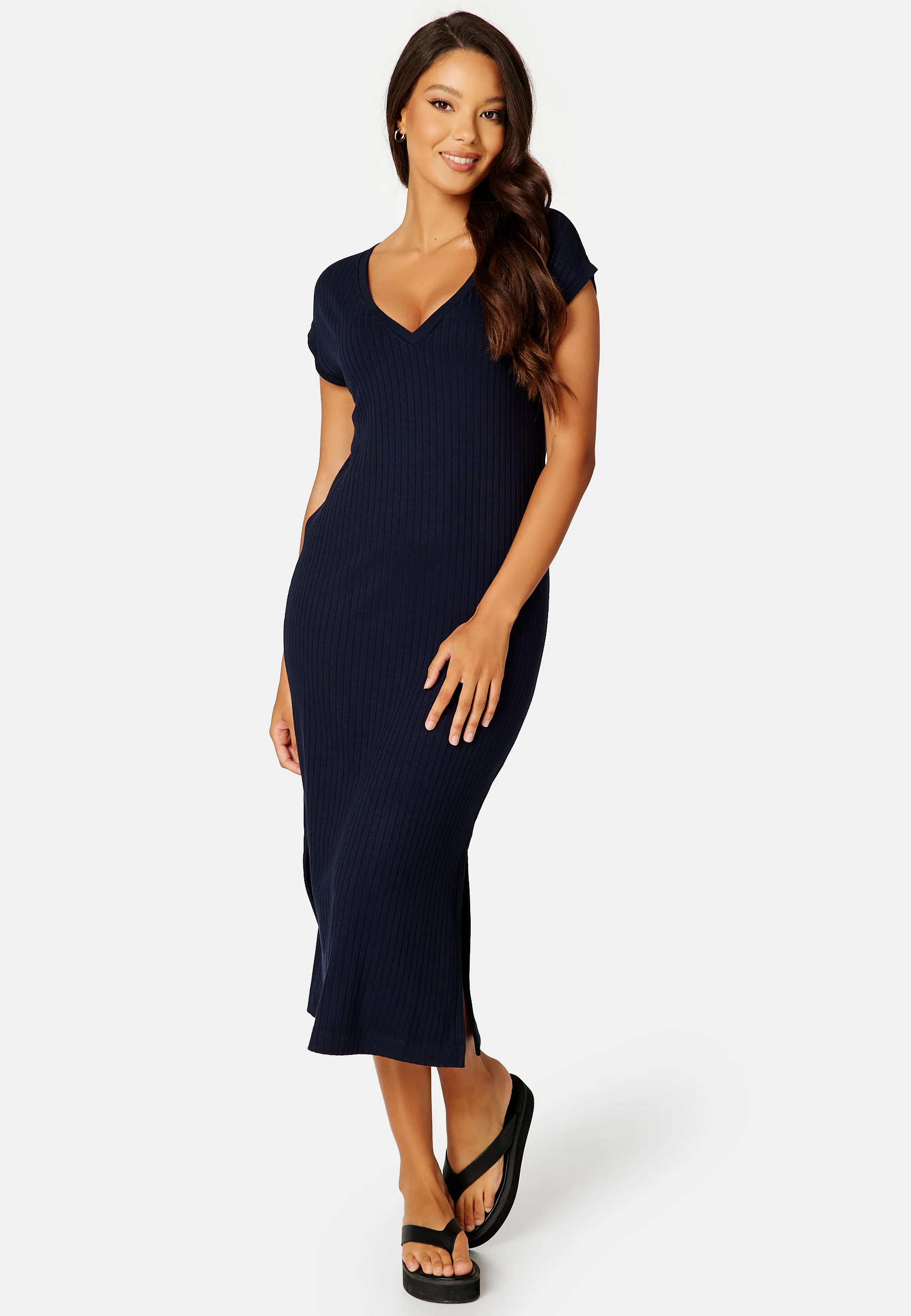 Detail Slit Jersey Dress - Image 3