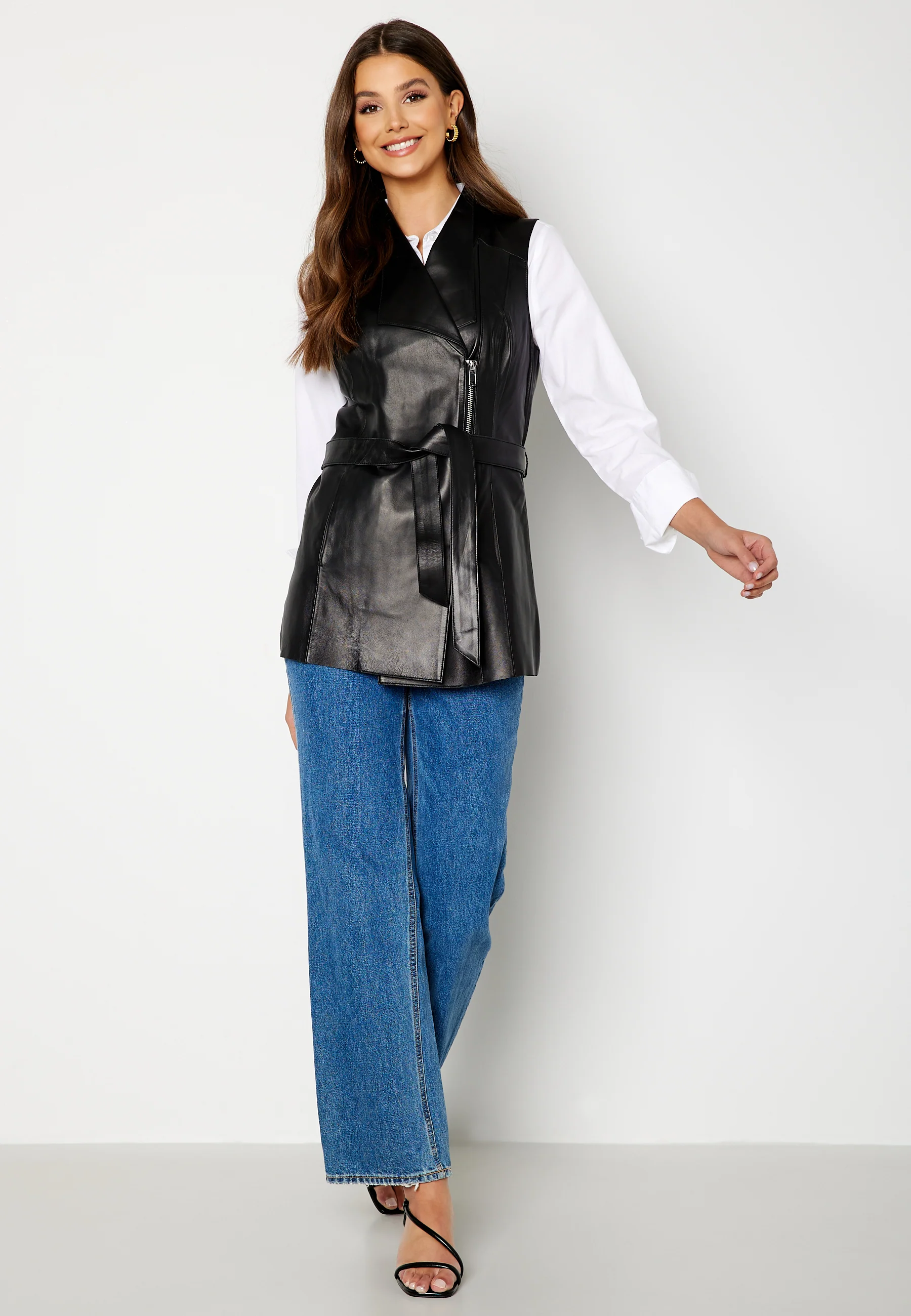 Diane Leather Gilet - Image 2