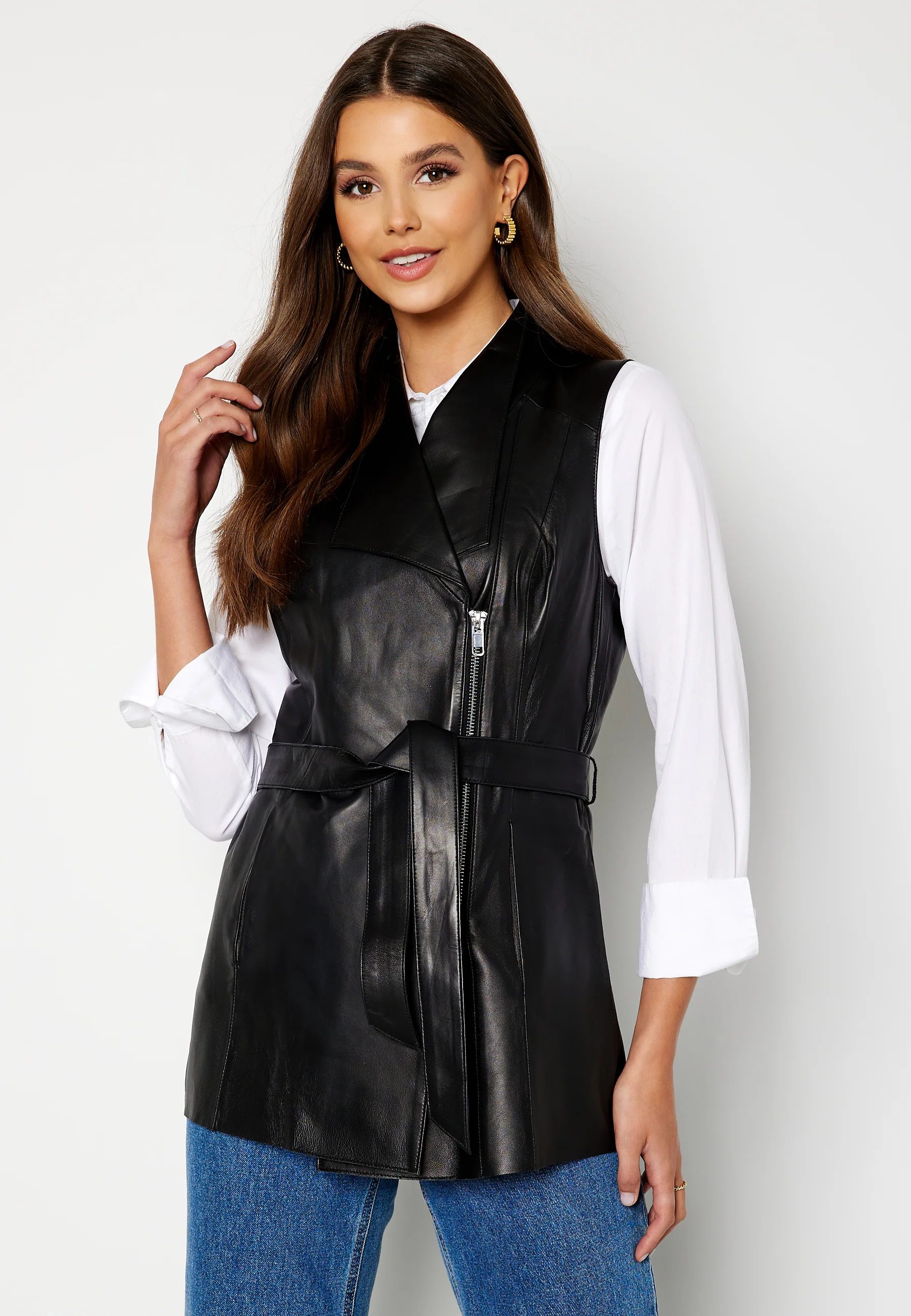 Diane Leather Gilet - Image 4
