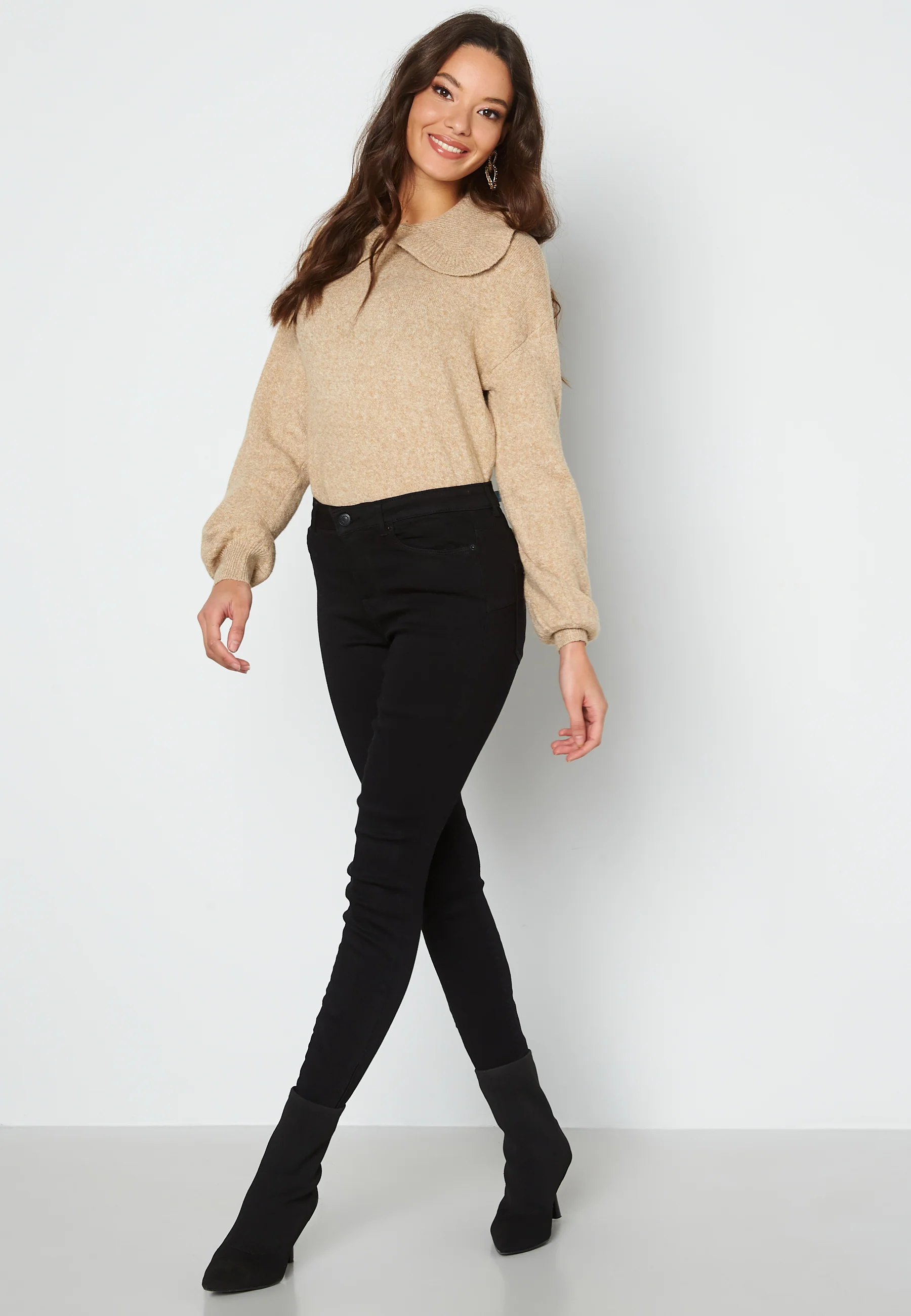 Doffy LS Collar Blouse Ga Boo B-15 Birch Melange - Image 2