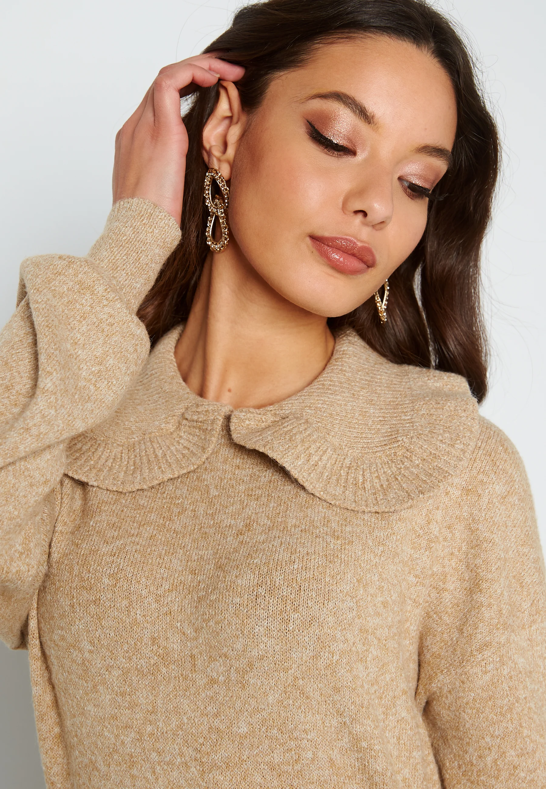 Doffy LS Collar Blouse Ga Boo B-15 Birch Melange - Image 5