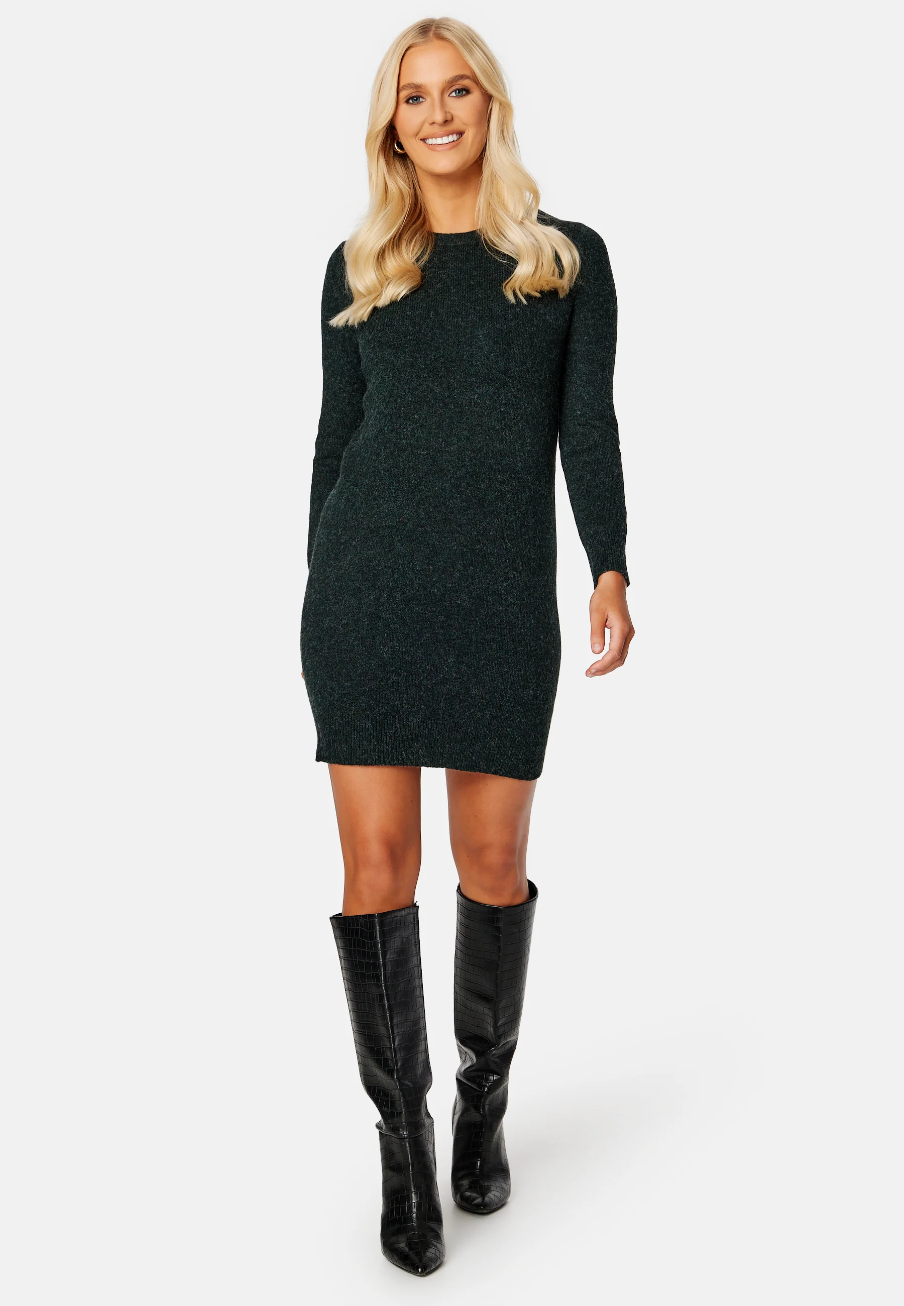 Doffy LS O-Neck Dress - Image 2