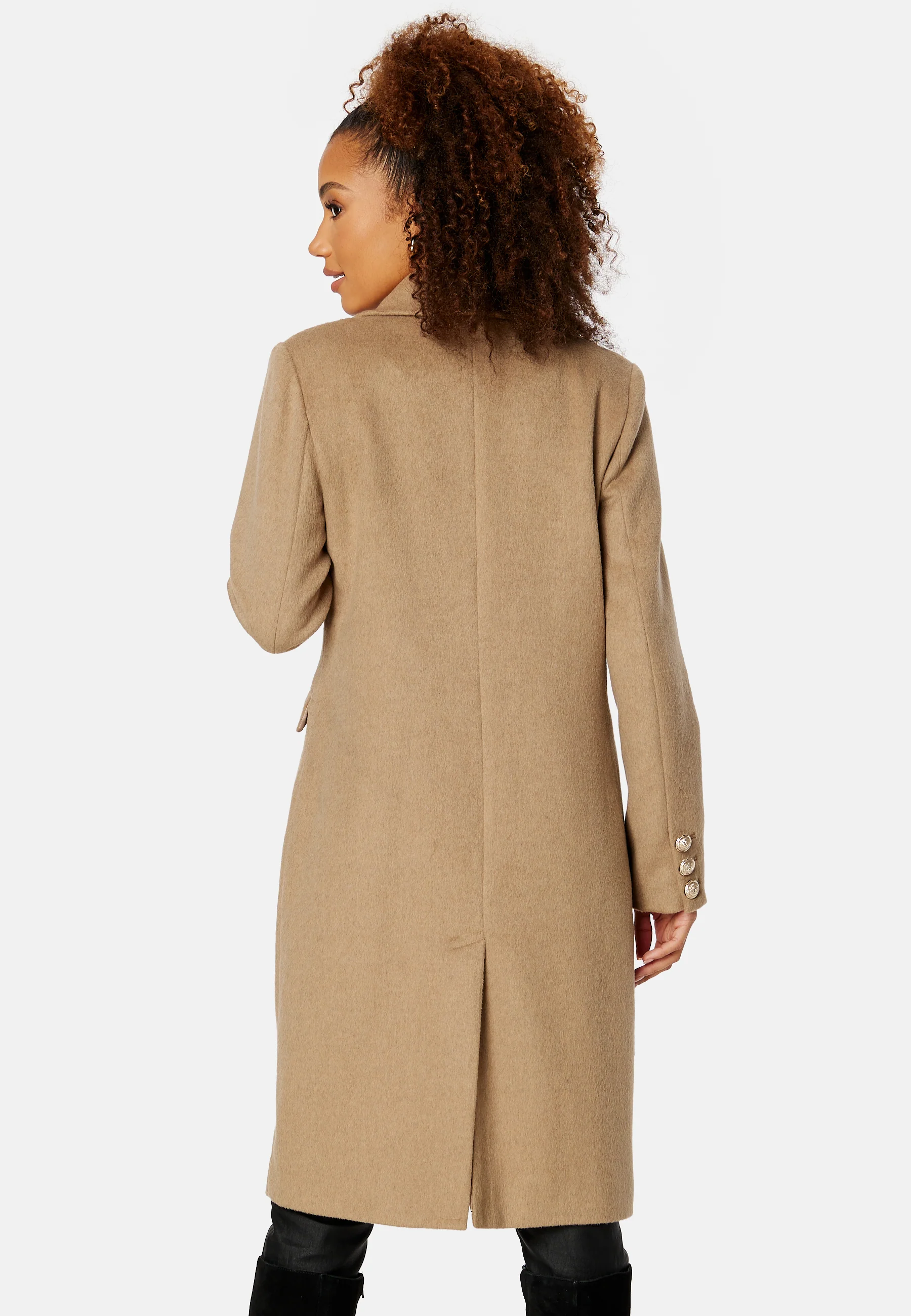 Donatella Wool Blend Coat - Image 3