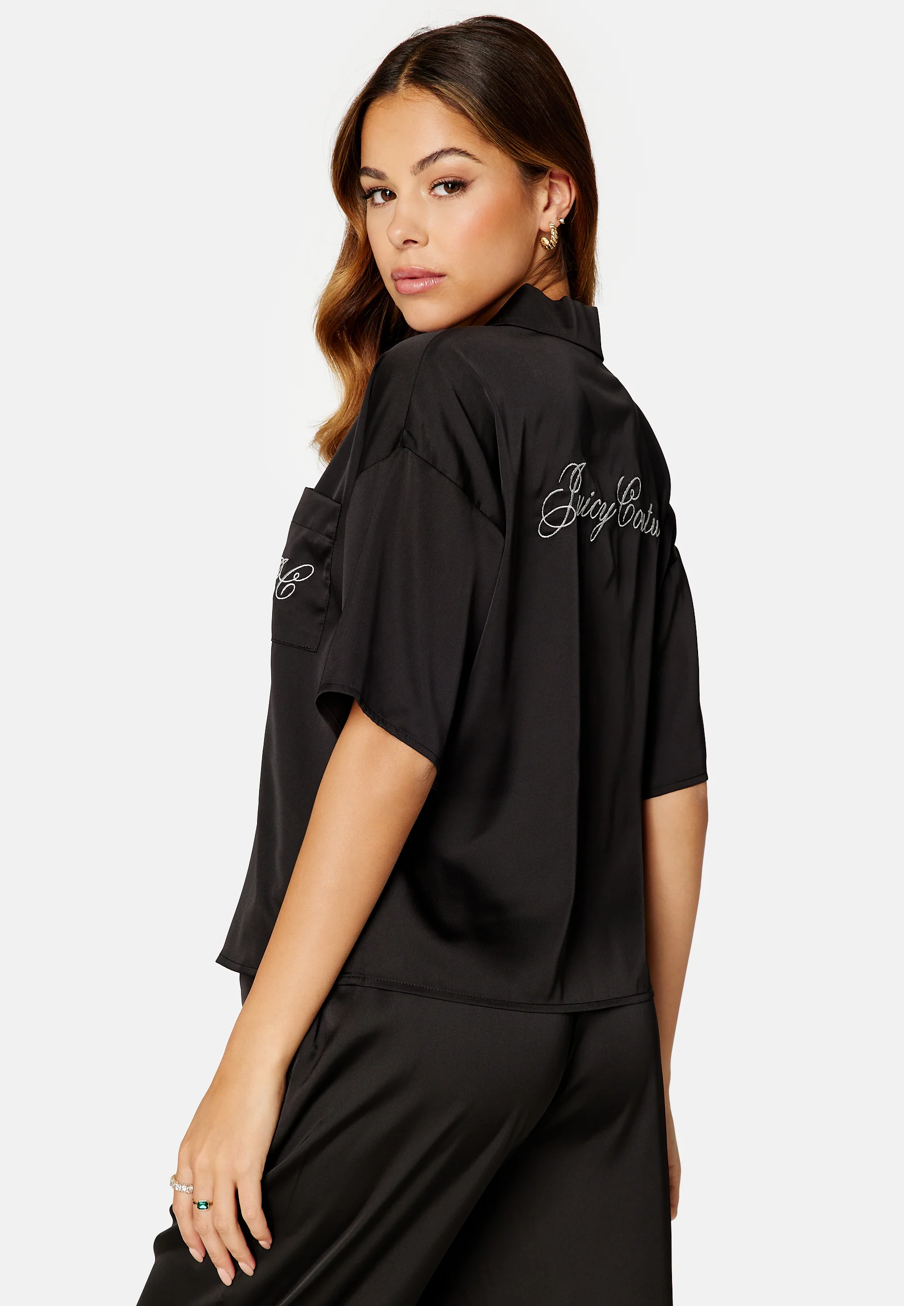 Dorothy Solid Satin Top - Image 3