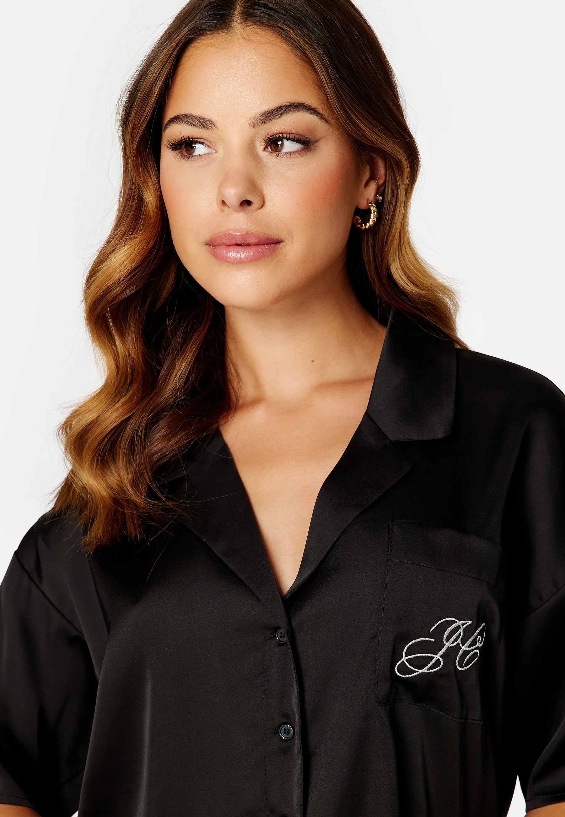 Dorothy Solid Satin Top - Image 5