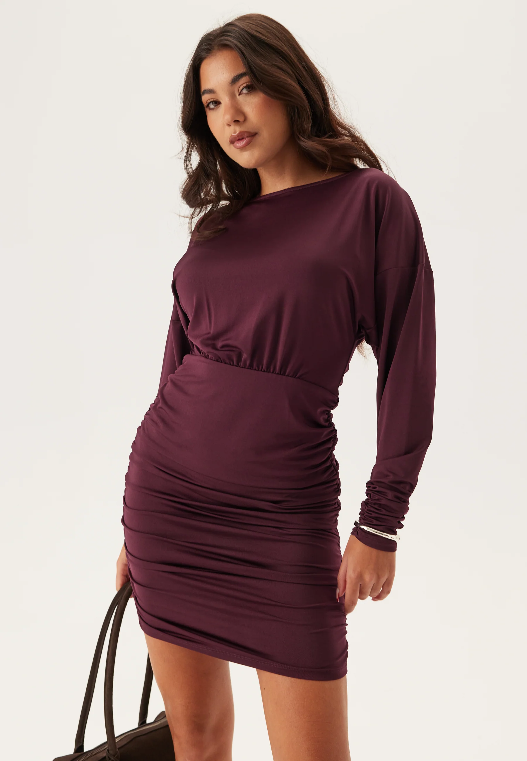 Draped Mini Dress - Image 3