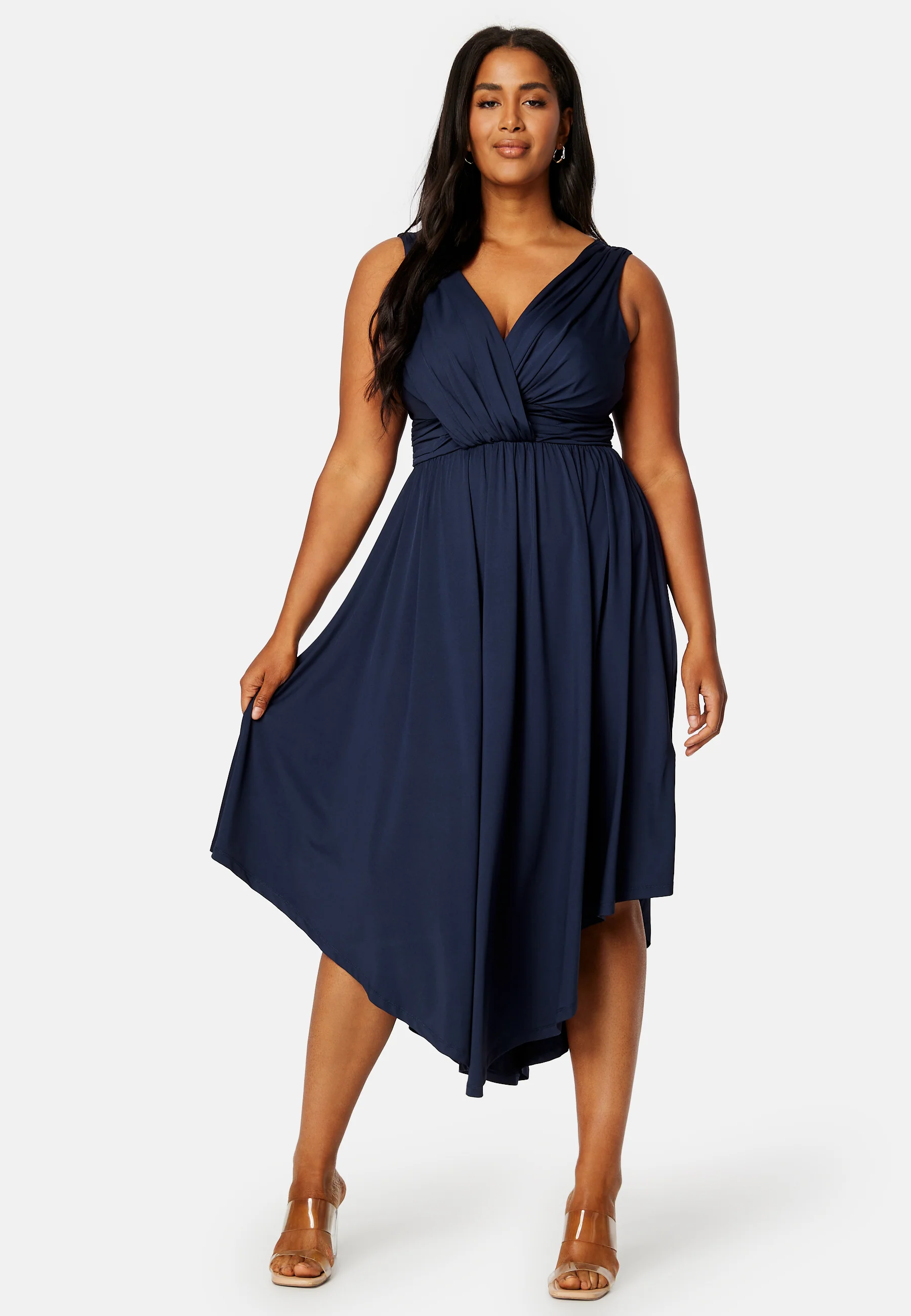 Draped Soft Midi Dress - Image 6