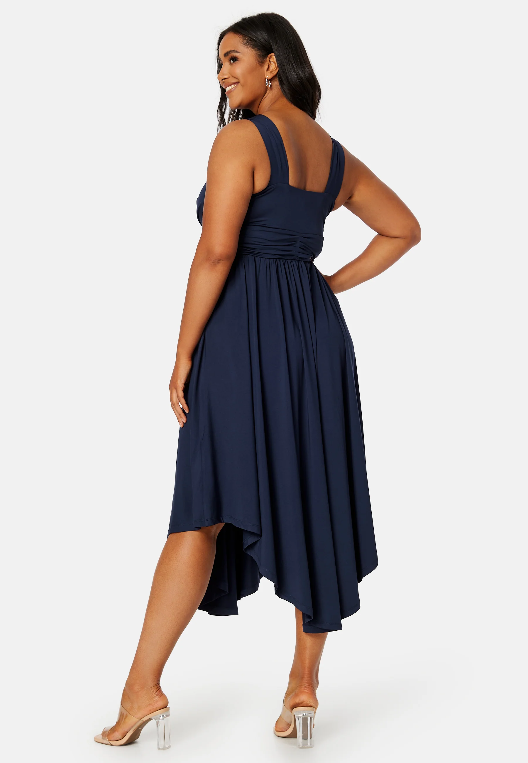 Draped Soft Midi Dress - Image 8