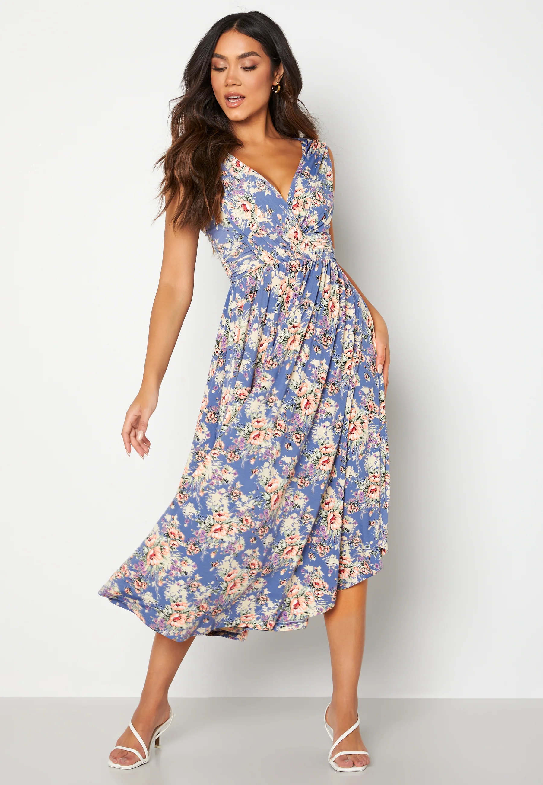 Draped Soft Midi Dress - Image 5