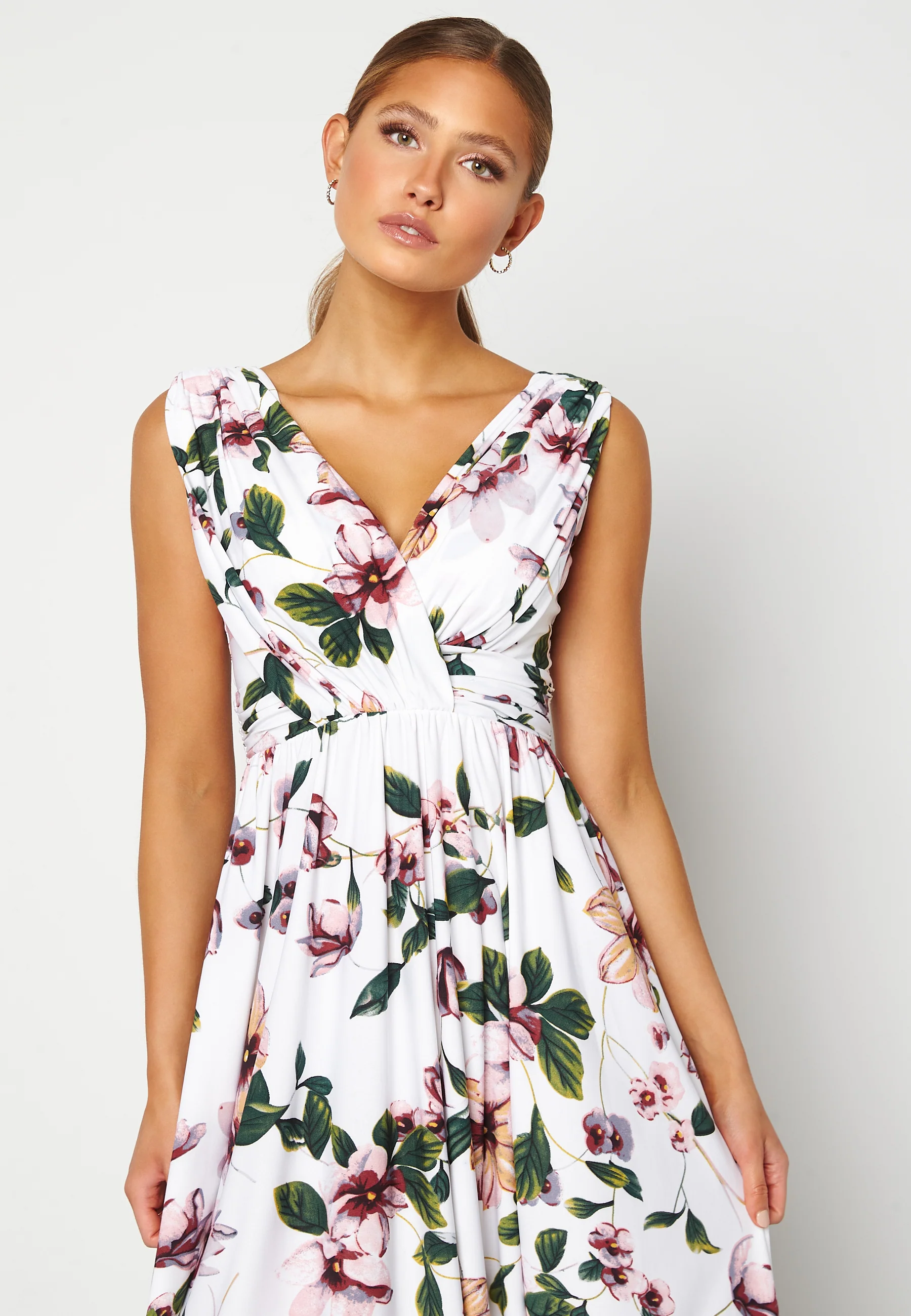 Draped Soft Midi Dress - Image 2