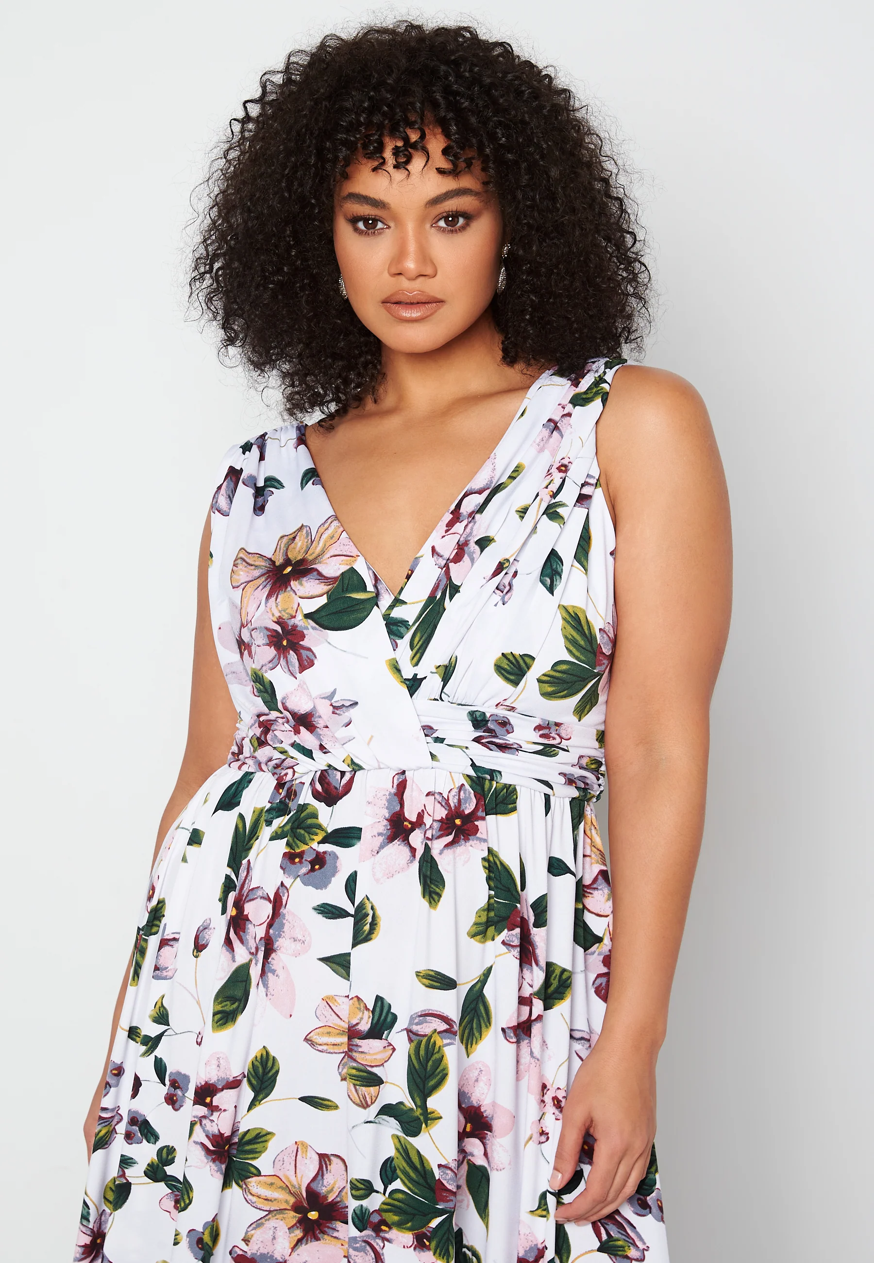 Draped Soft Midi Dress - Image 7