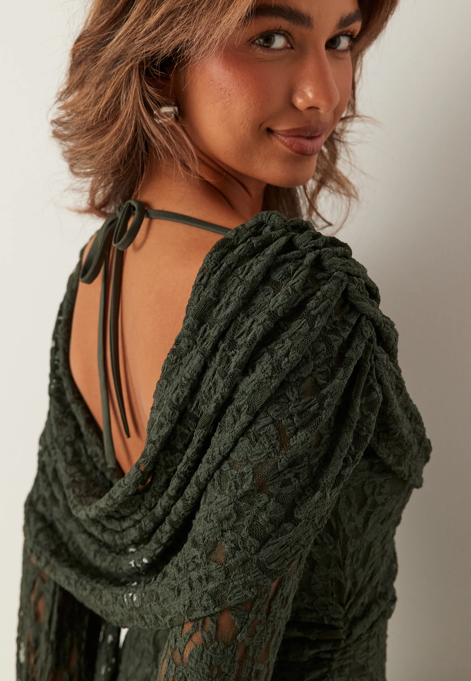 Drapy Lace Dress - Image 5