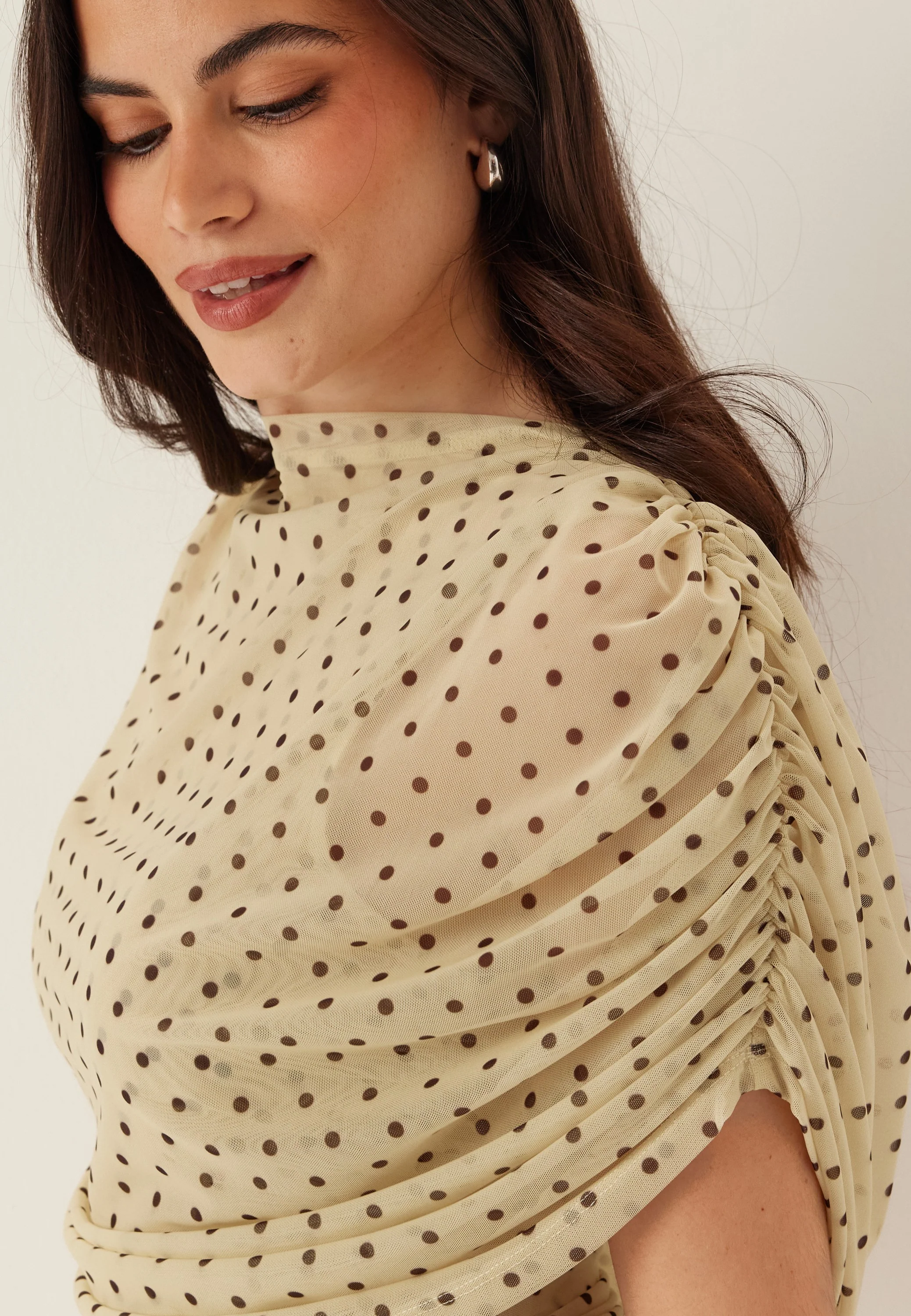 Drapy Mesh Cape Top - Image 3