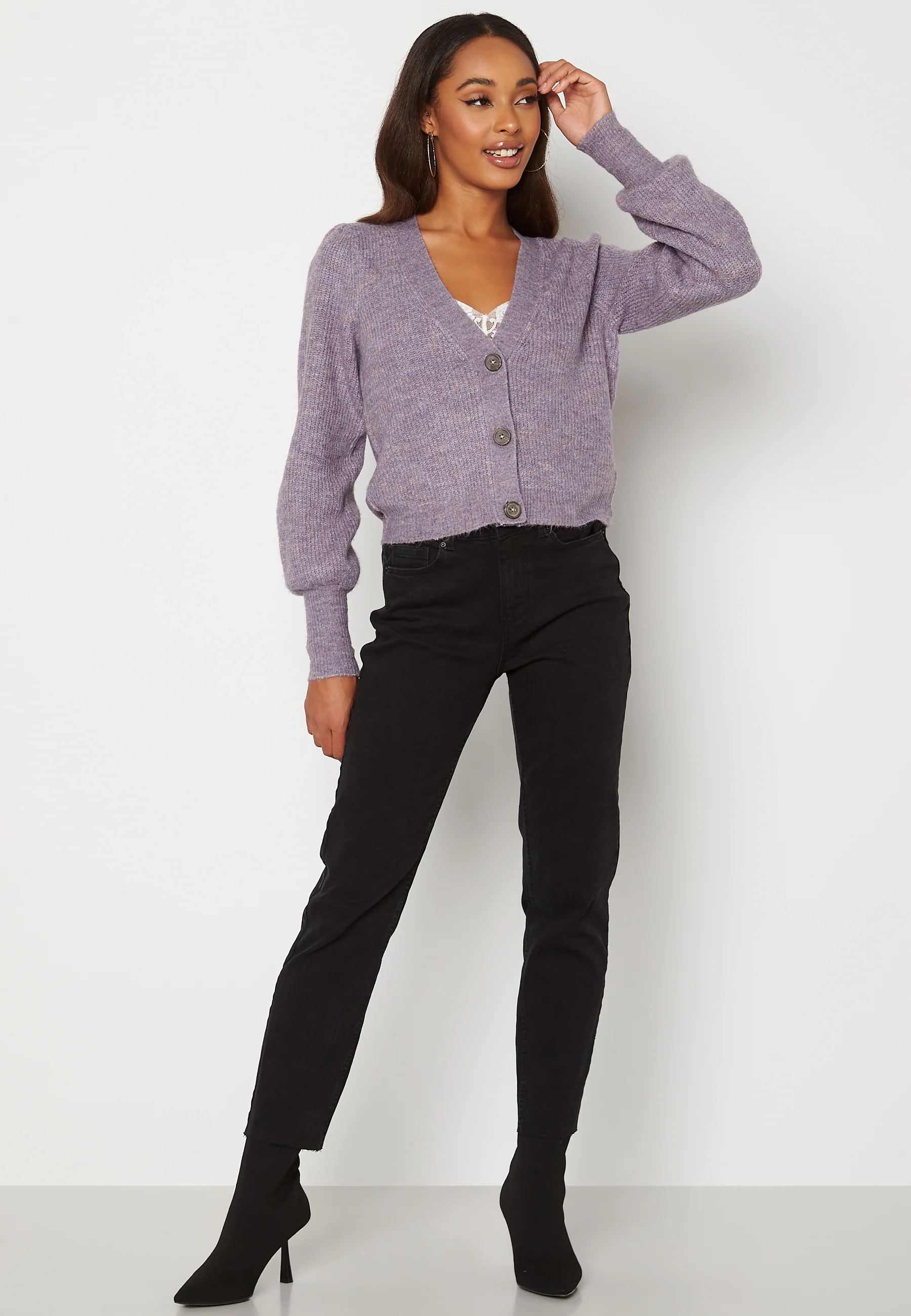 Drea L/S Short Cardigan - Image 3