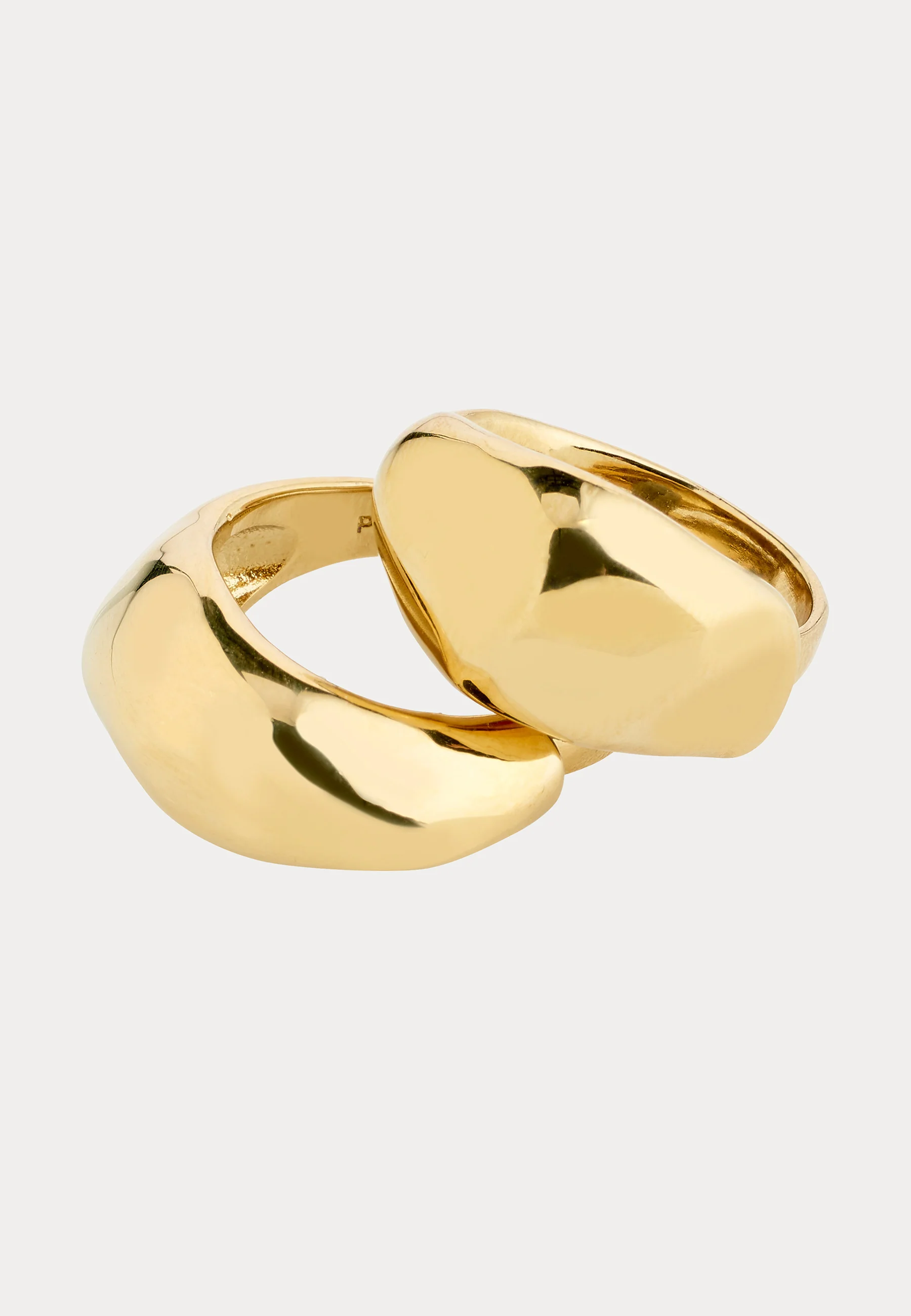Dune Rings, 2-in-1 Set, Gold-p - Image 3