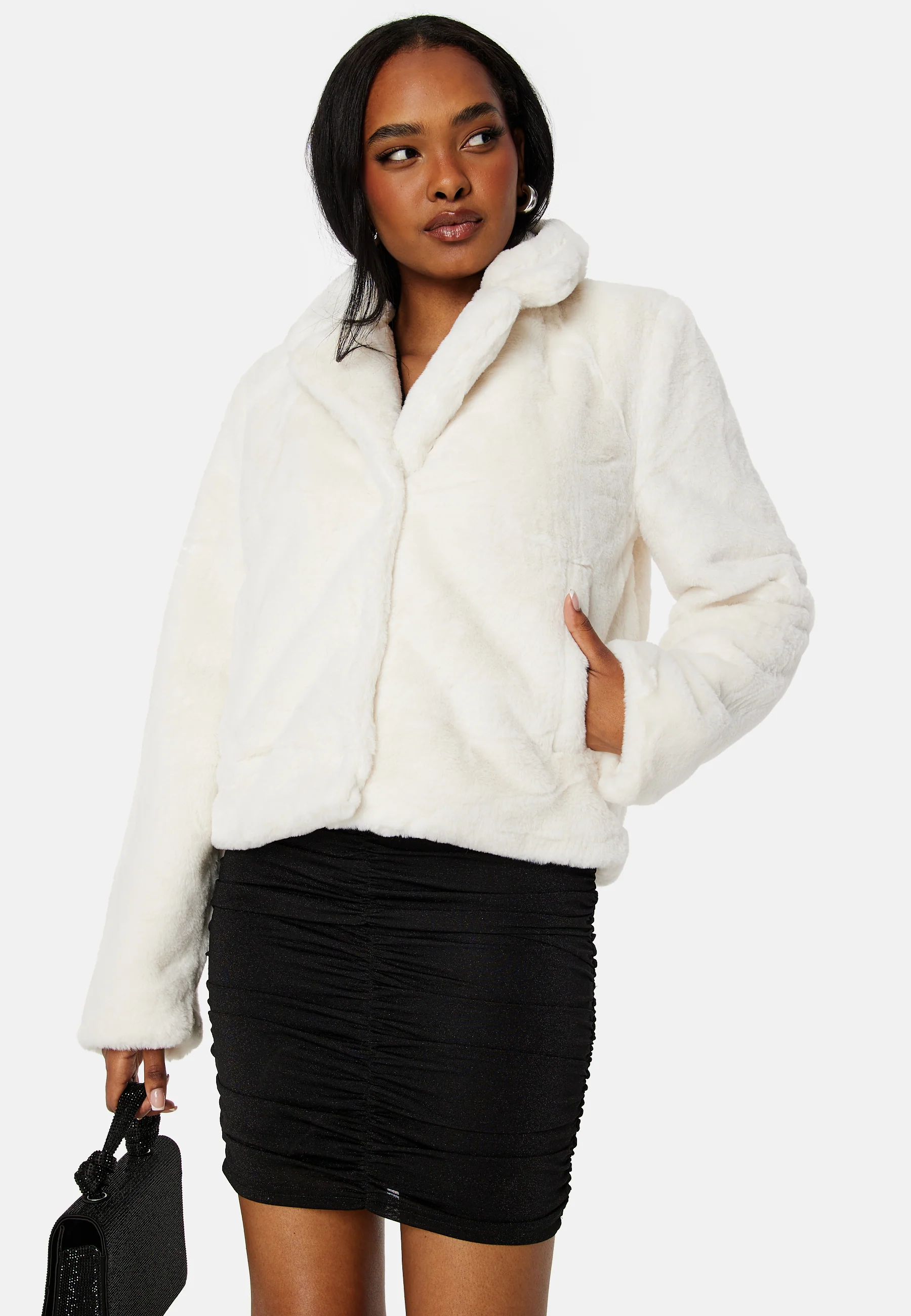 Ebba L/S New Faux Fur Jacket - Image 3
