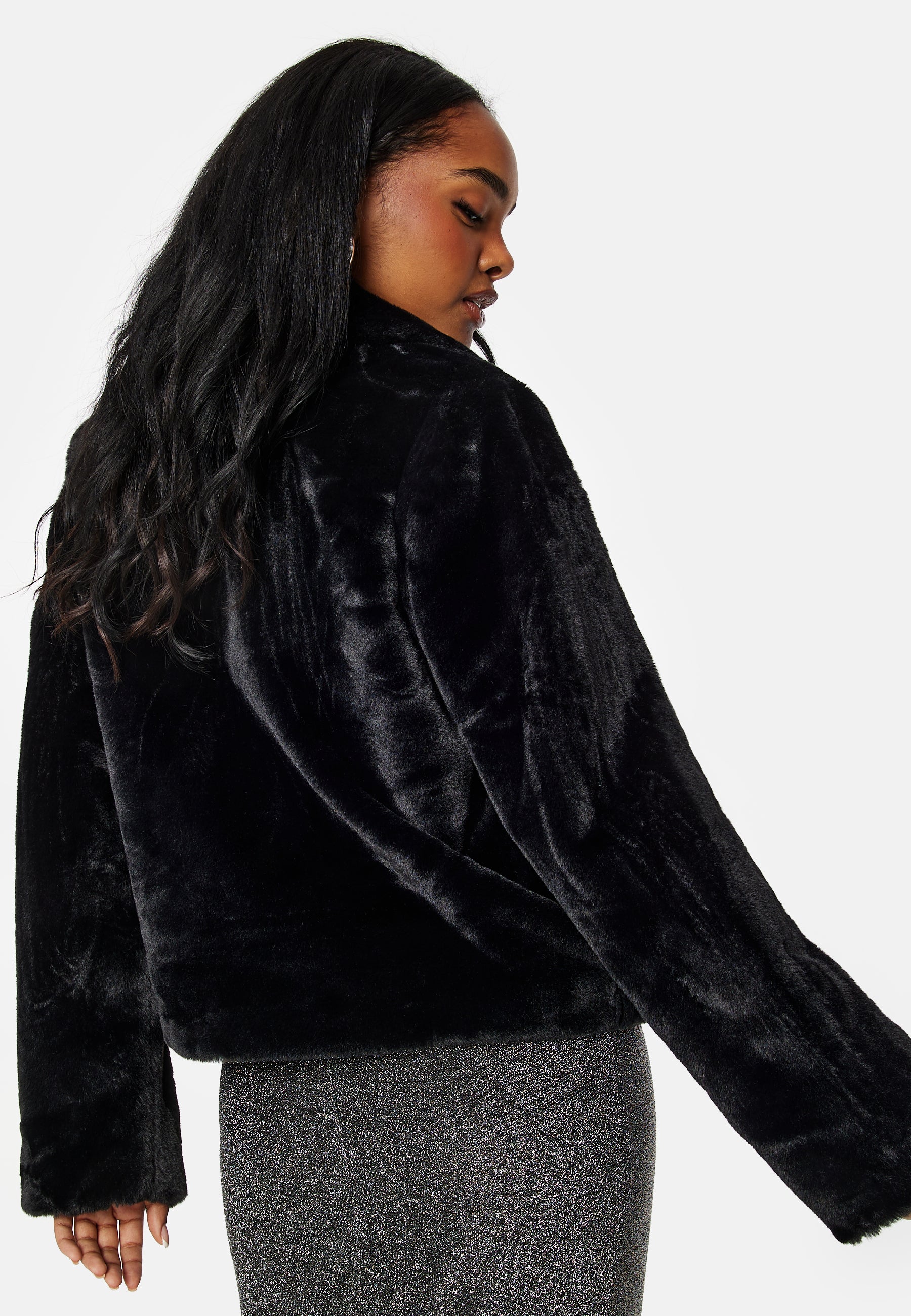 Ebba L/S New Faux Fur Jacket - Image 2