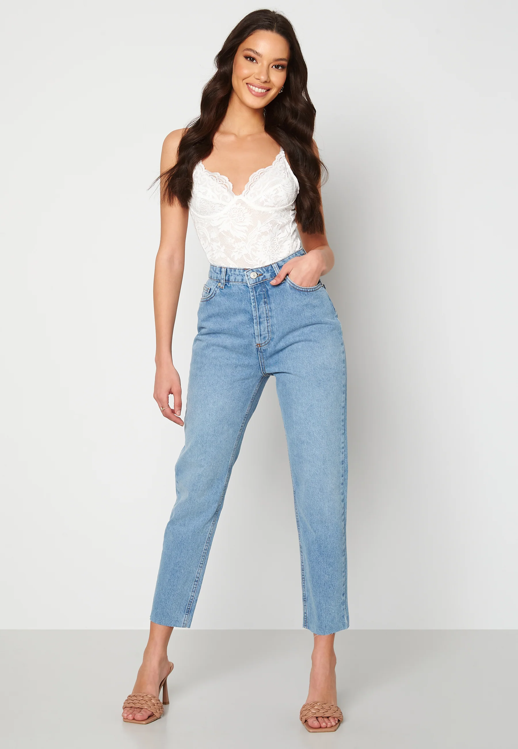Eco Cotton High Waist Jeans - Image 2