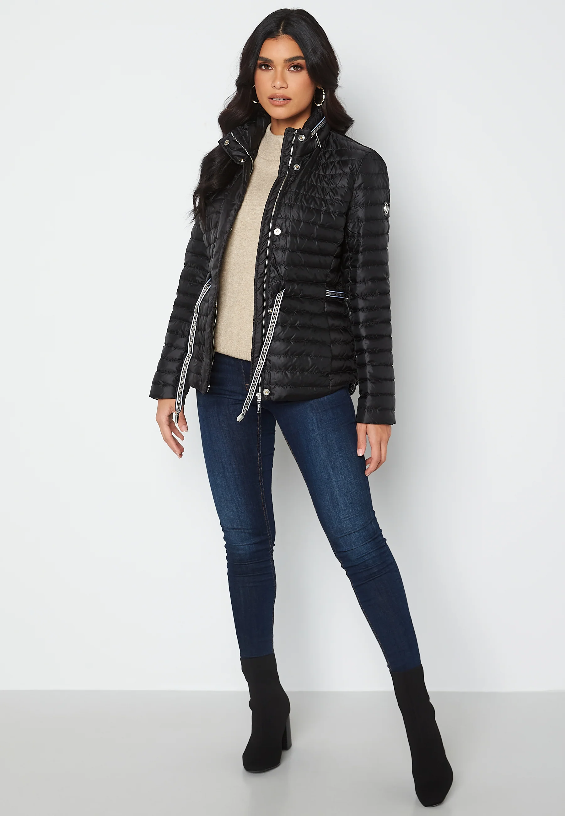Eco Logo Tape Puffer Jacket - Image 3