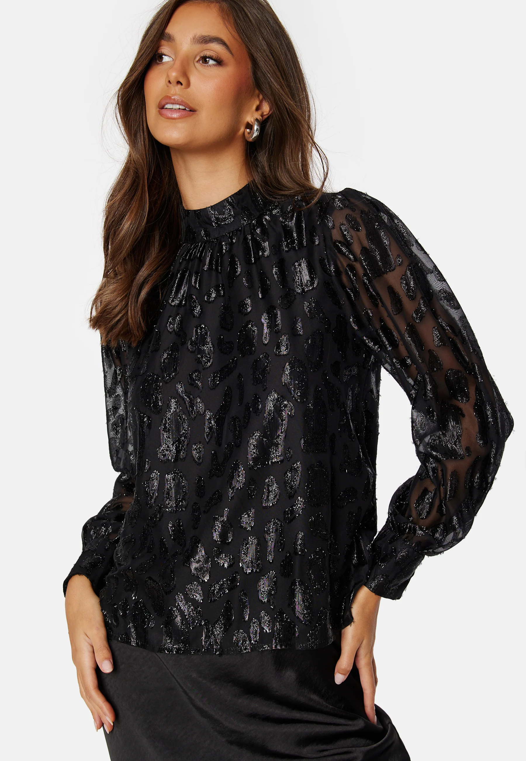 Eleanor L/S Highneck Top - Image 2