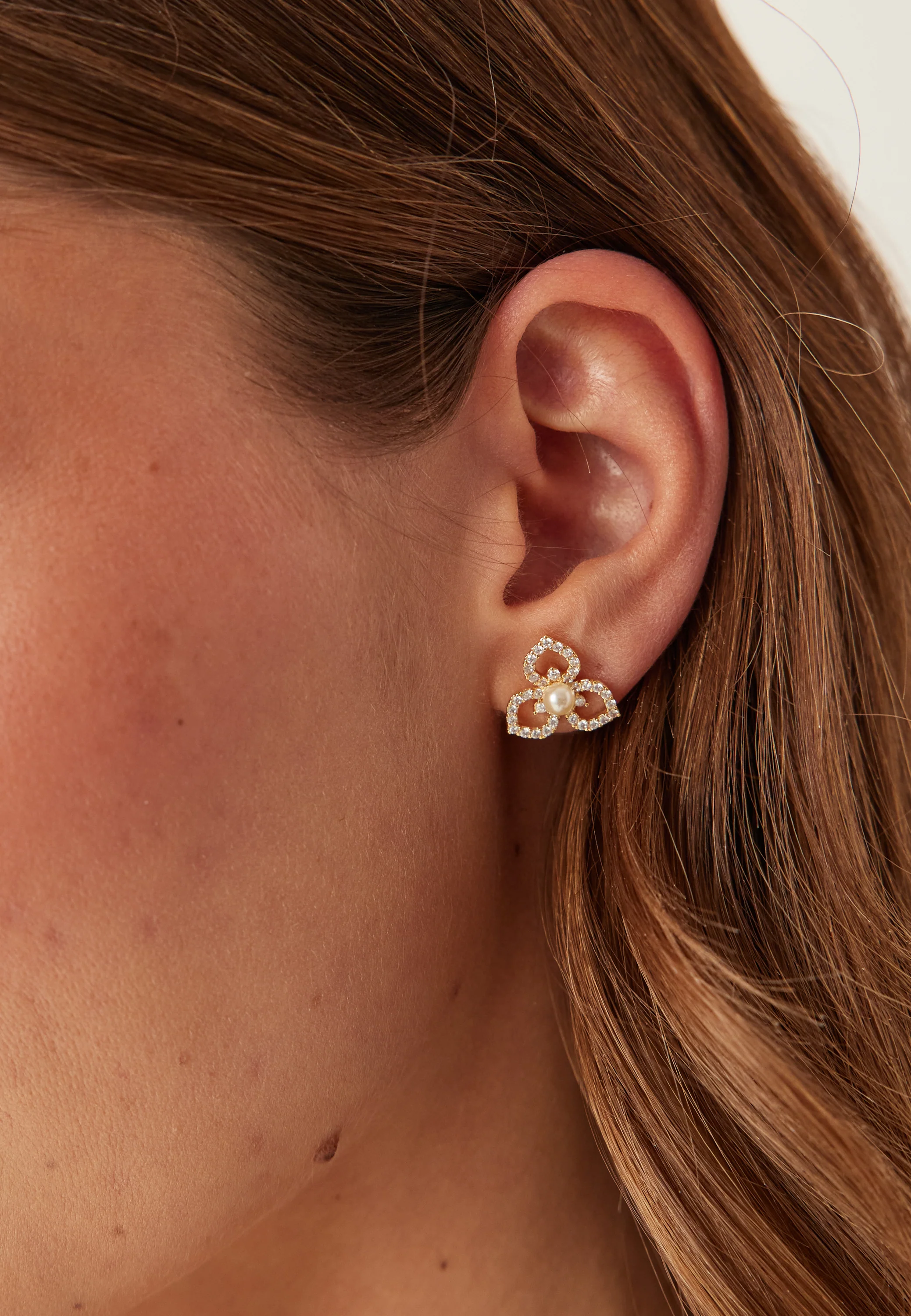 Elise Earrings - Ivory Pearl - Image 2