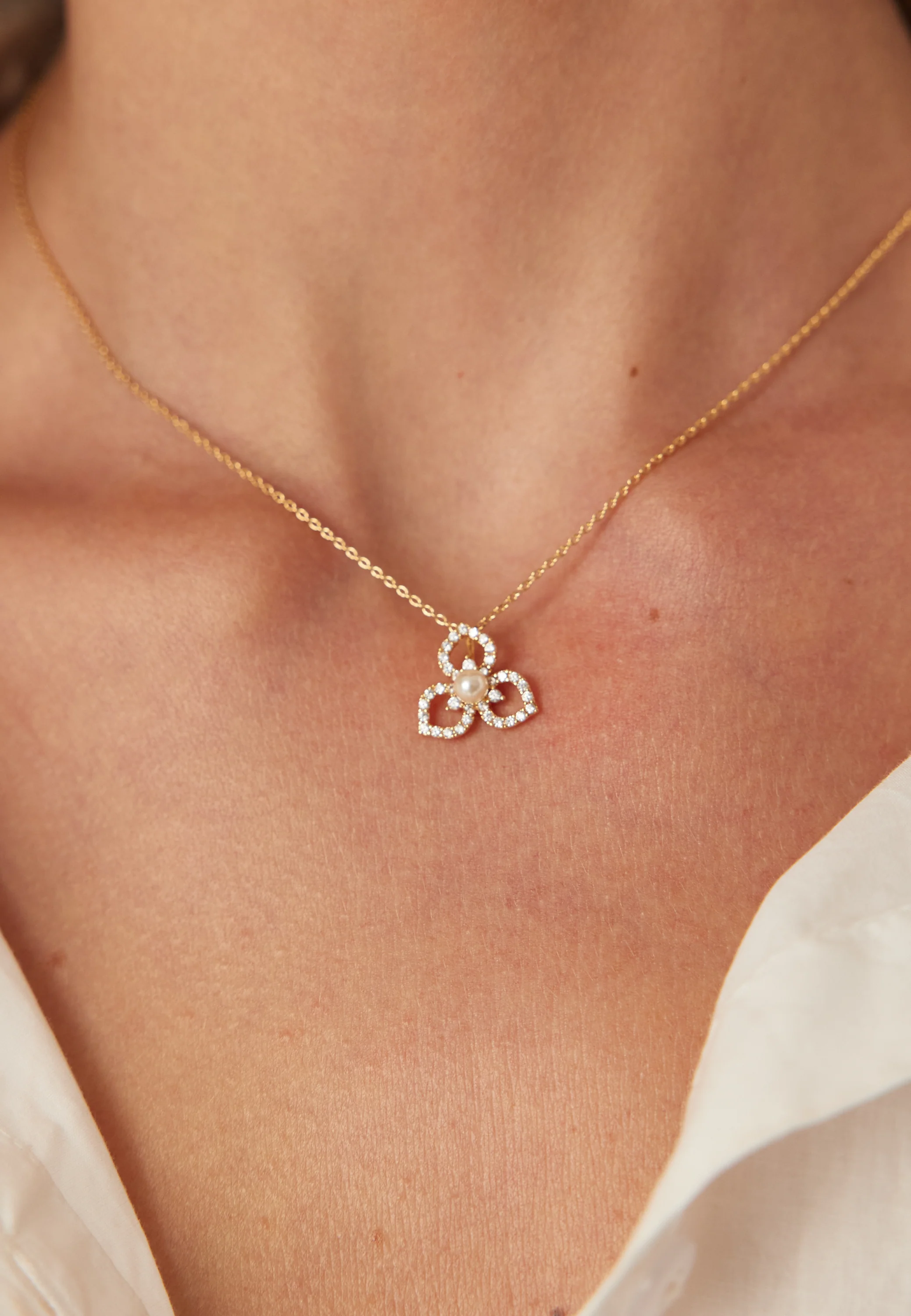 Elise Necklace - Ivory Pearl - Image 2