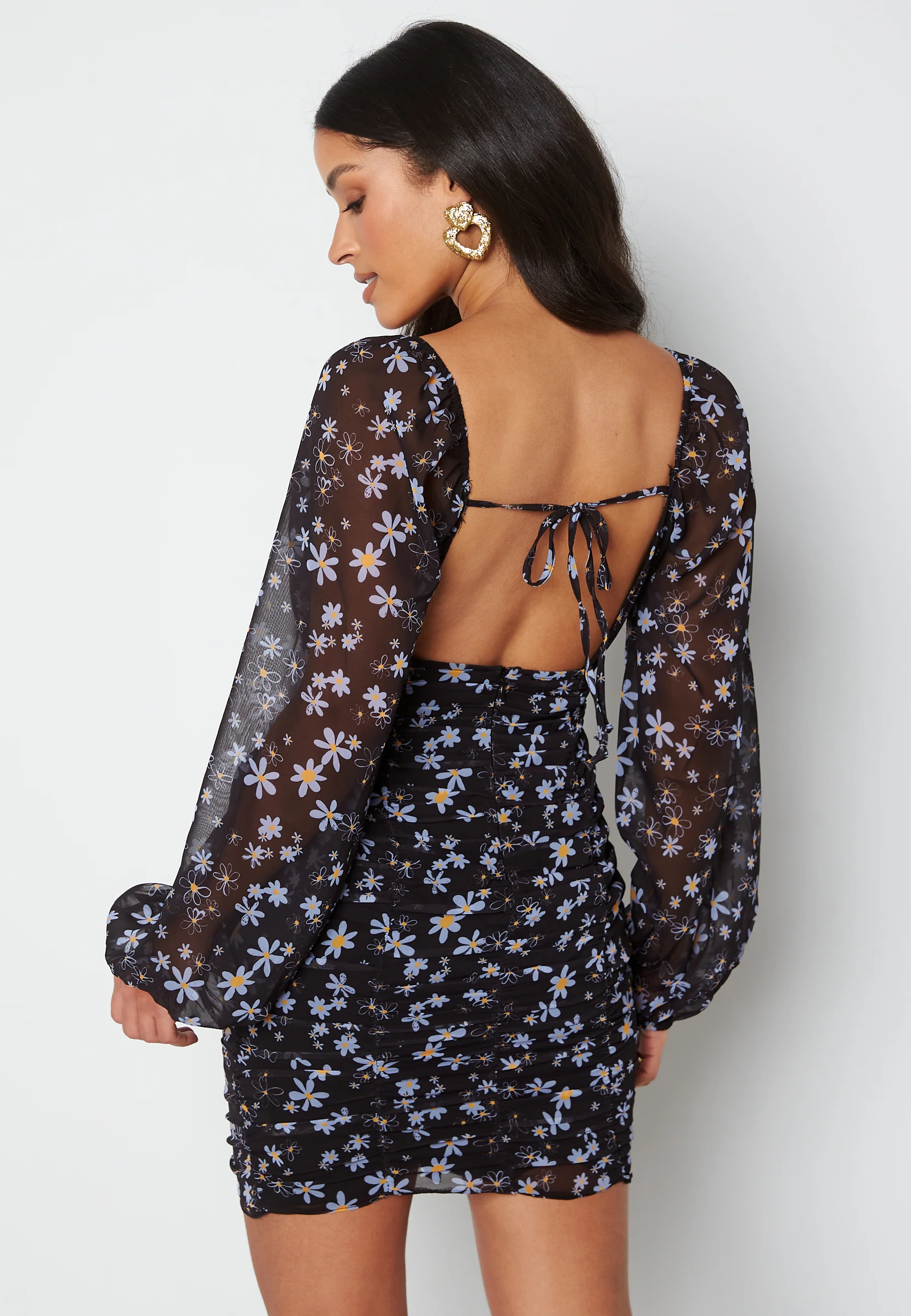 Elise Printed L/S Dress - Image 3