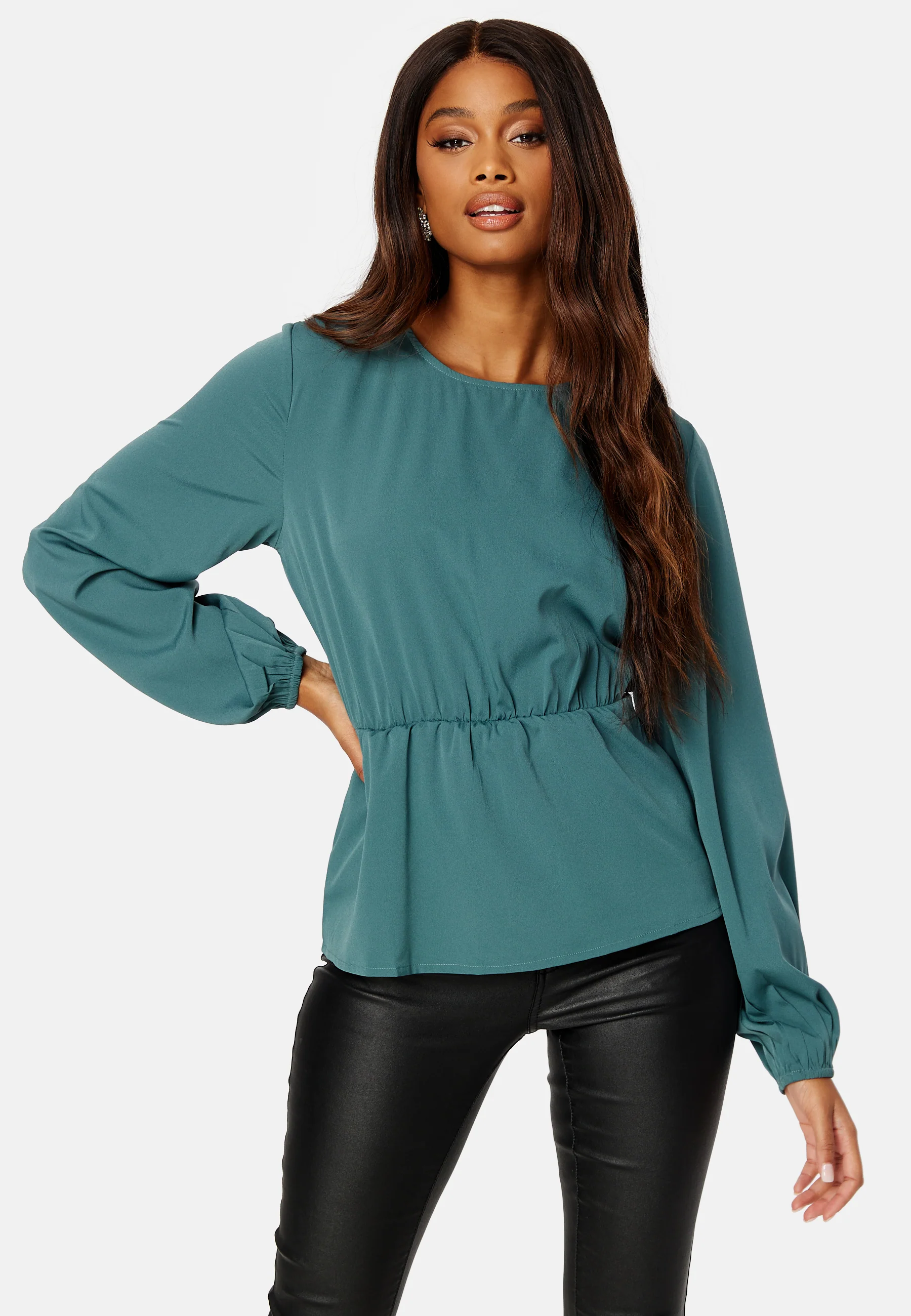 Ellen L/S Peplum Top