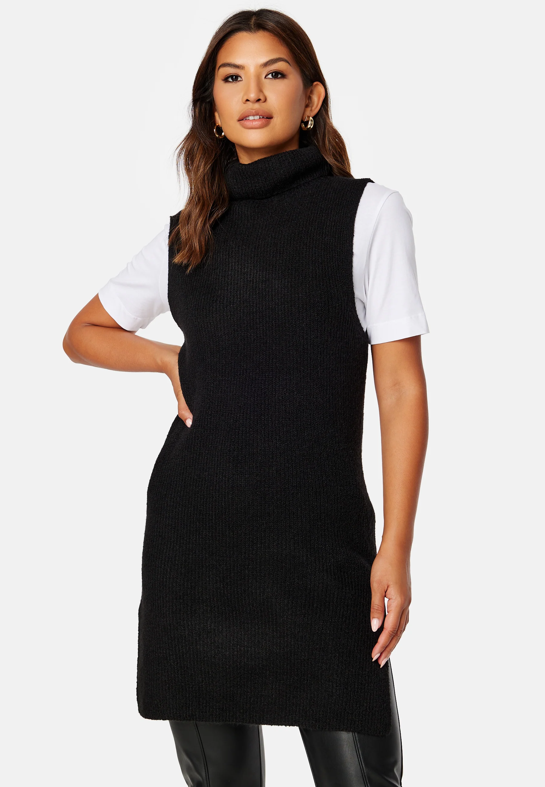 Ellen Rollneck Long Knit Vest - Image 5