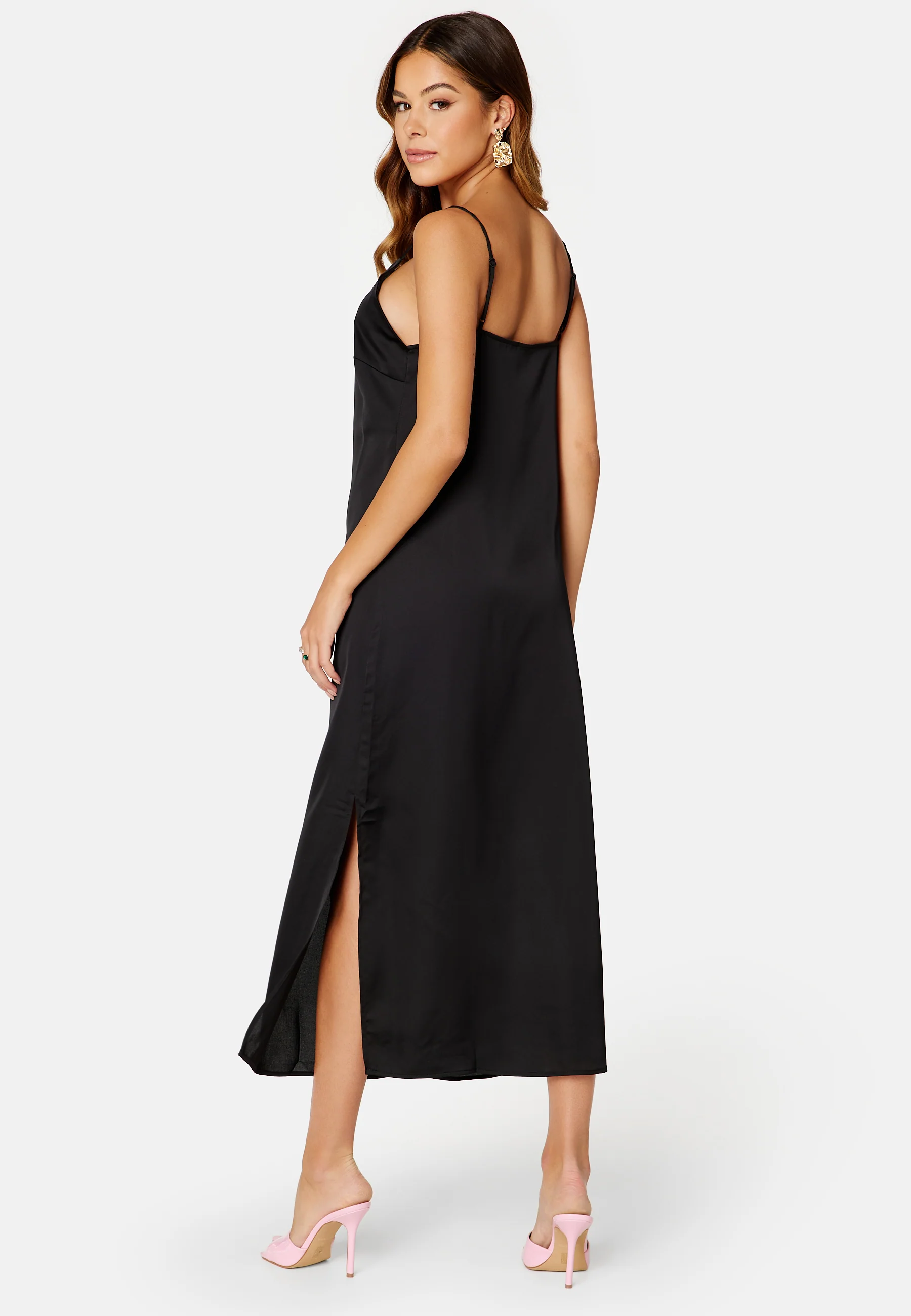 Ellette Satin Dress - Image 2