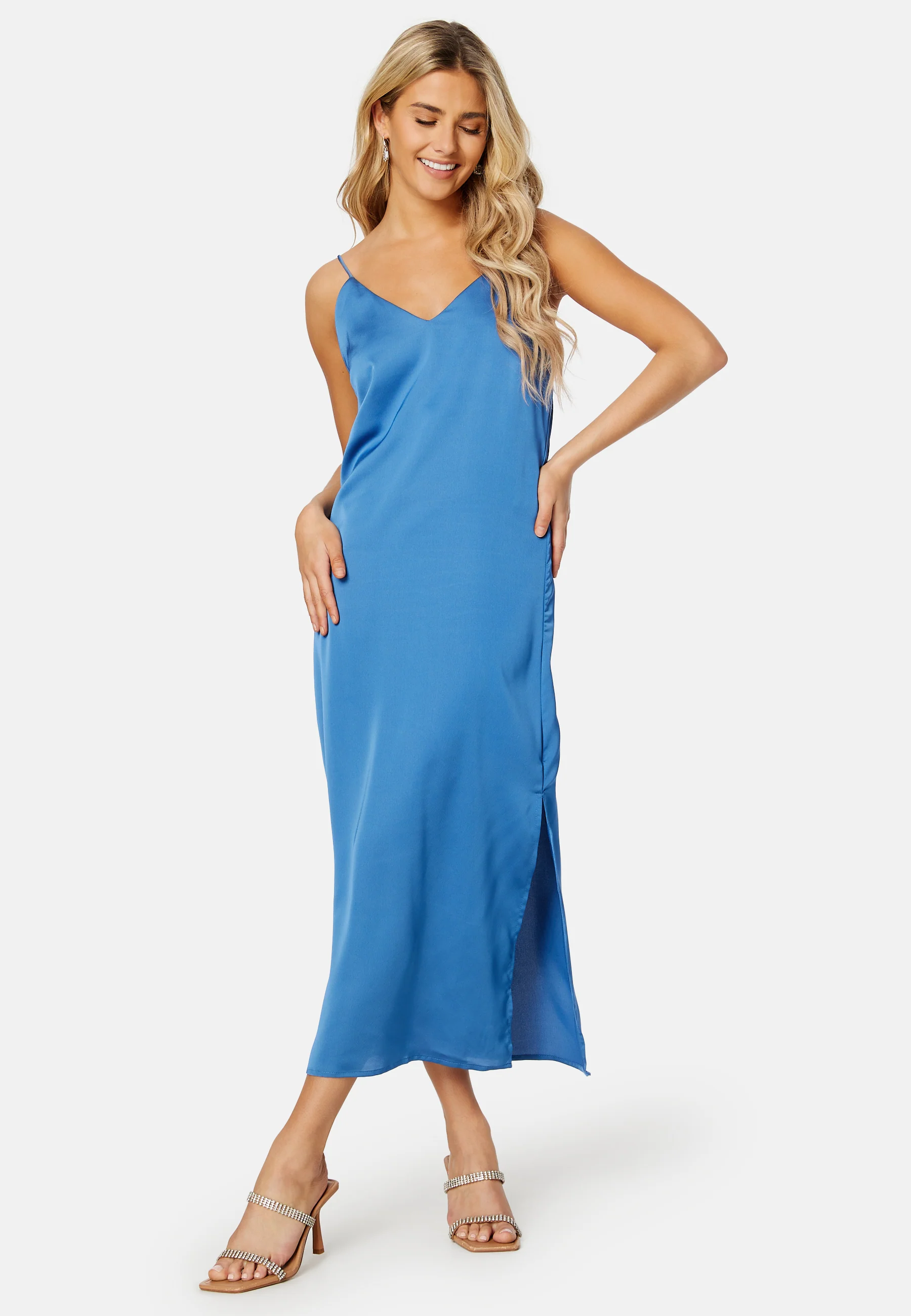 Ellette Satin Dress - Image 3