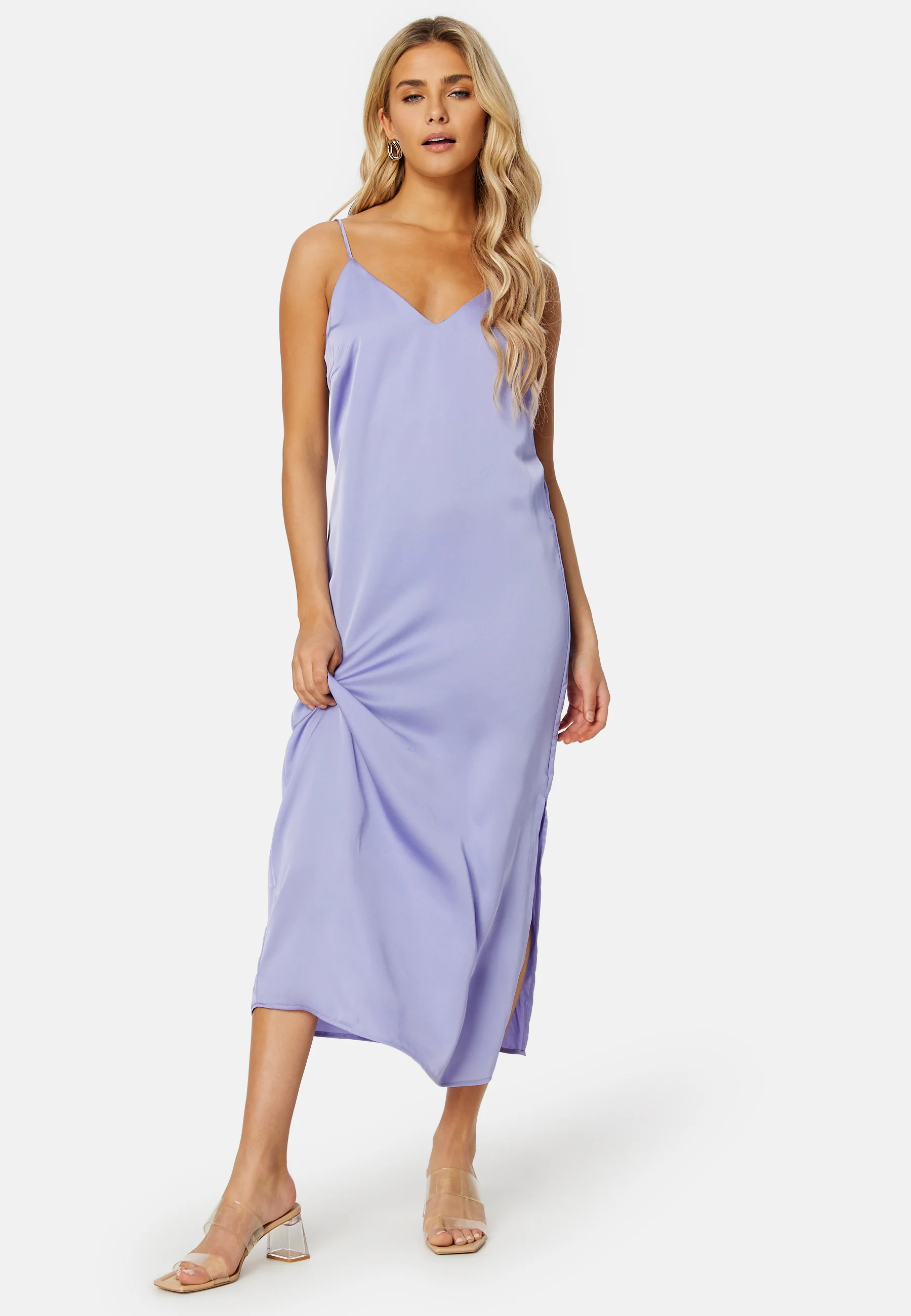 Ellette Satin Dress - Image 3