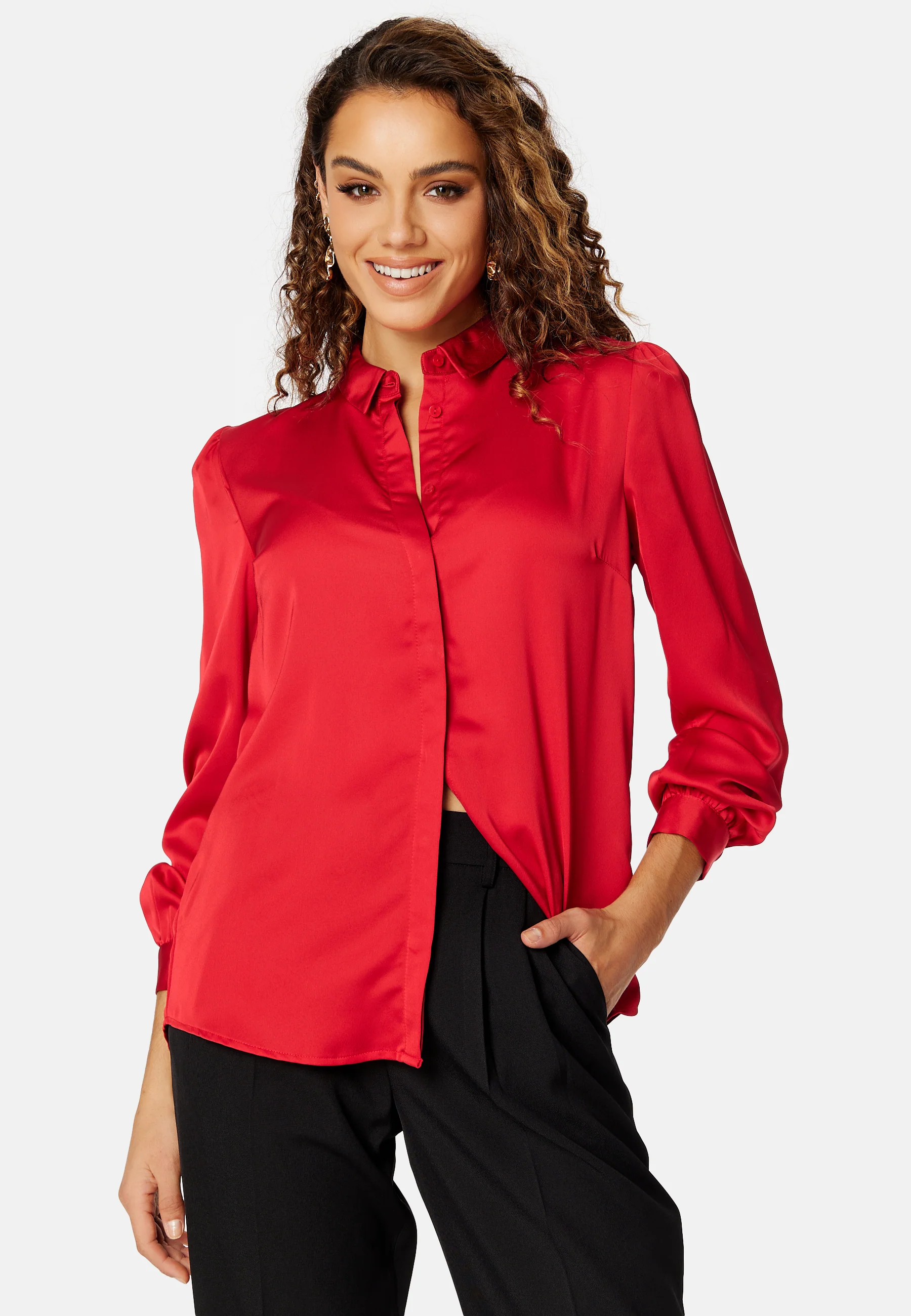 Ellette Satin L/S Shirt