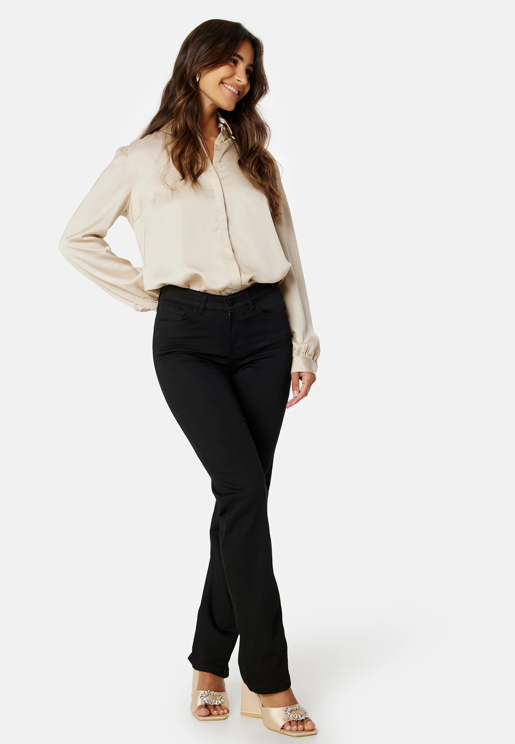 Ellette Satin L/S Shirt - Image 2