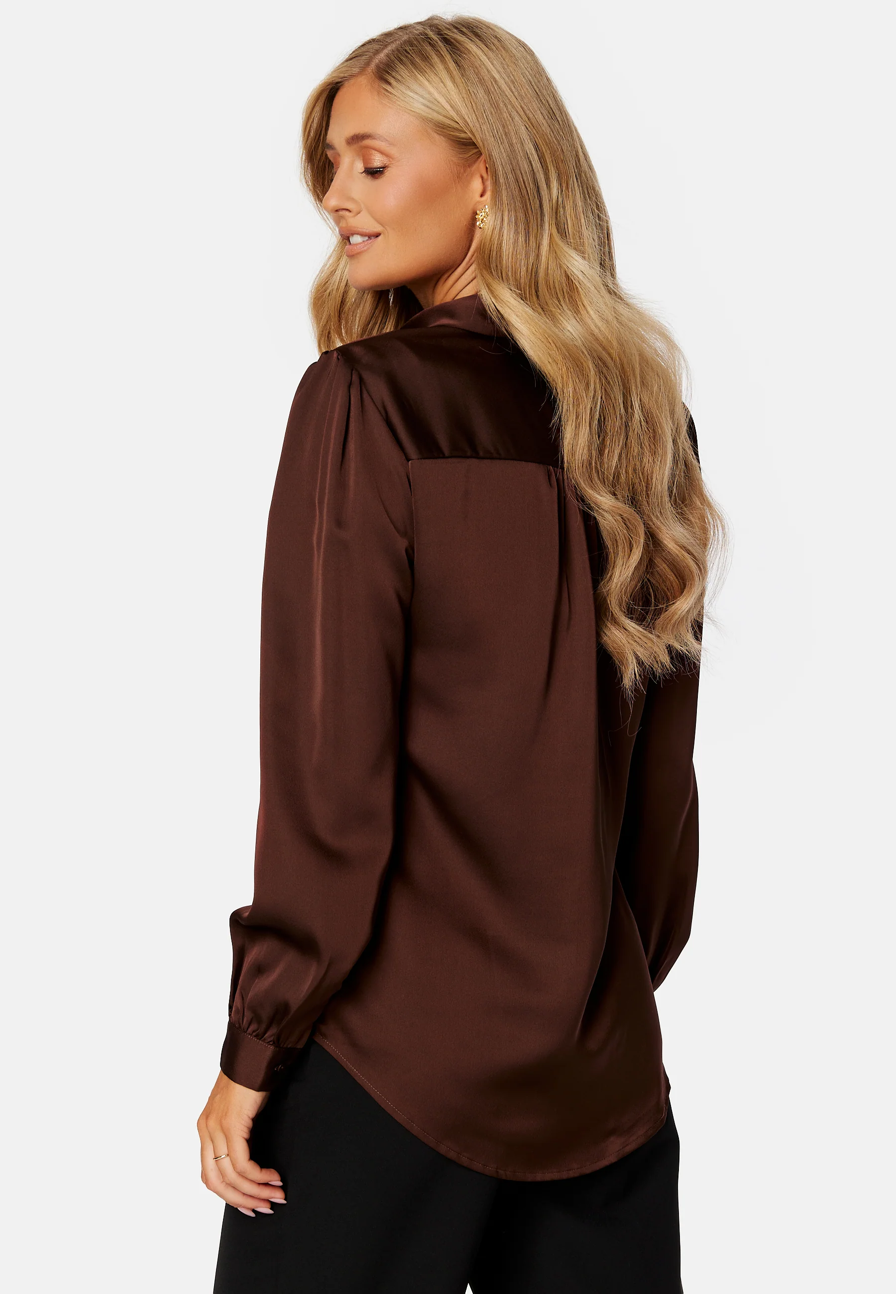 Ellette Satin L/S Shirt - Image 3