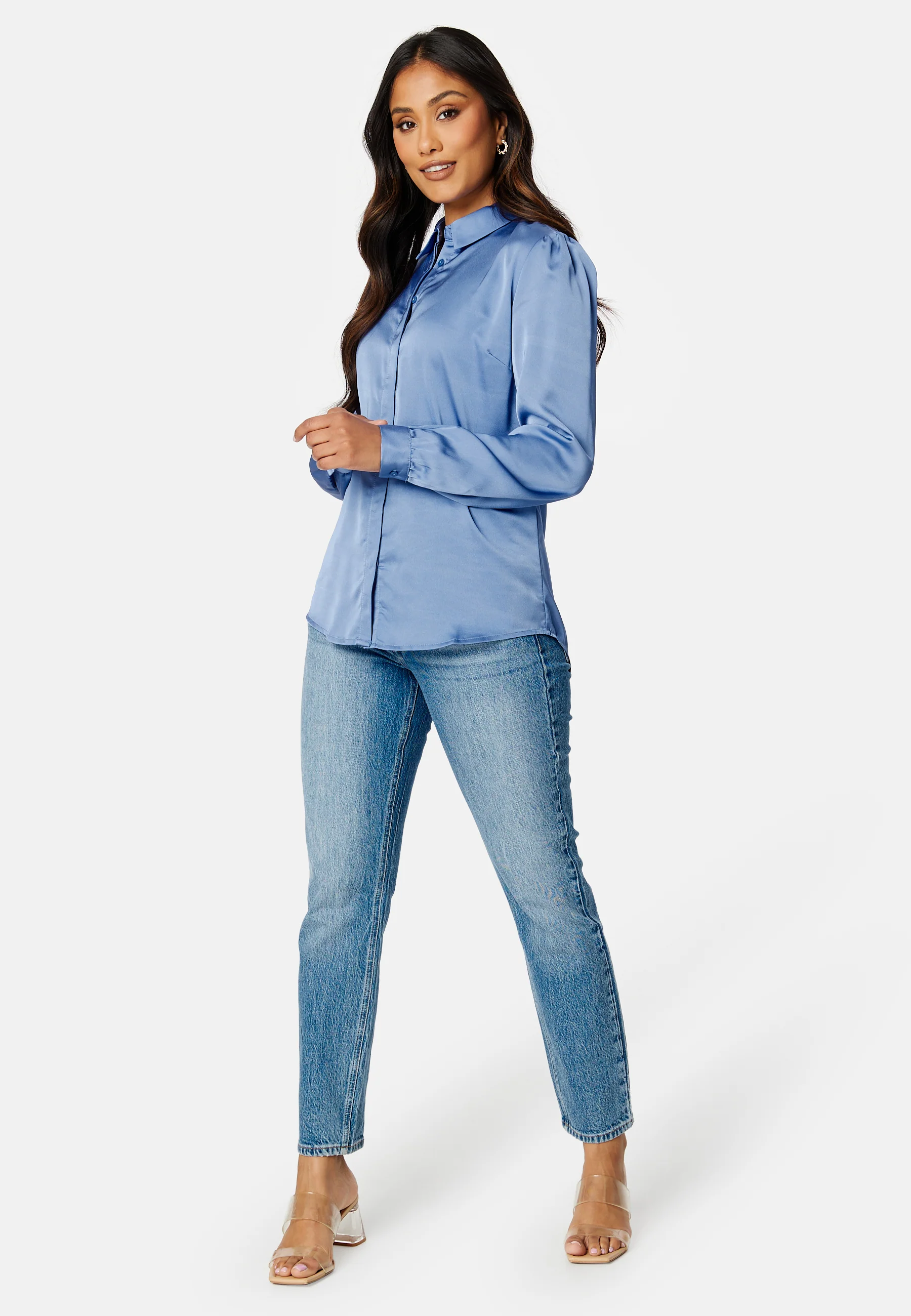 Ellette Satin L/S Shirt - Image 2