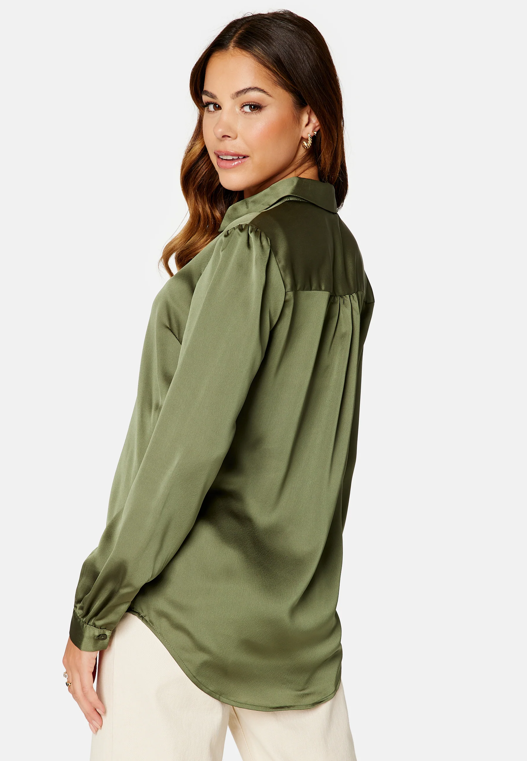 Ellette Satin L/S Shirt - Image 3