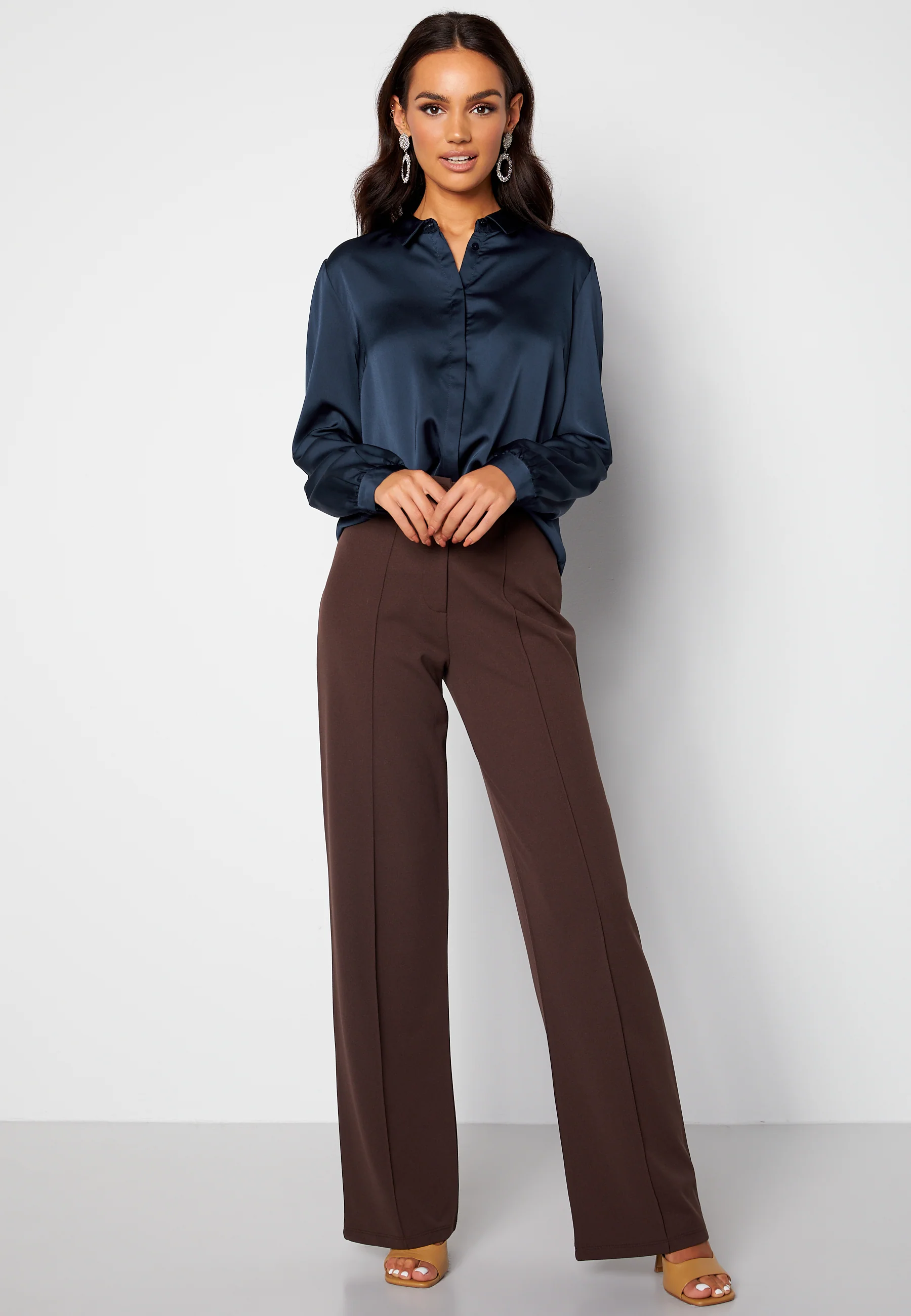 Ellette Satin L/S Shirt - Image 2